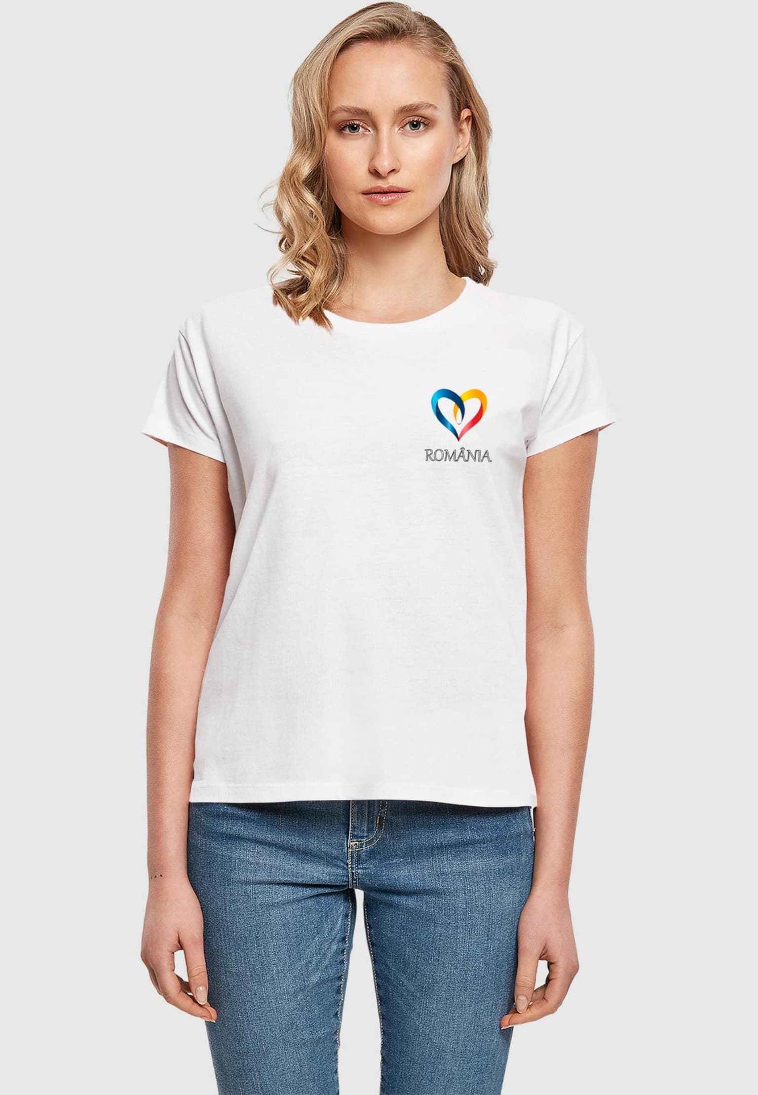 Ladies Merchcode Football - Romania T-shirt