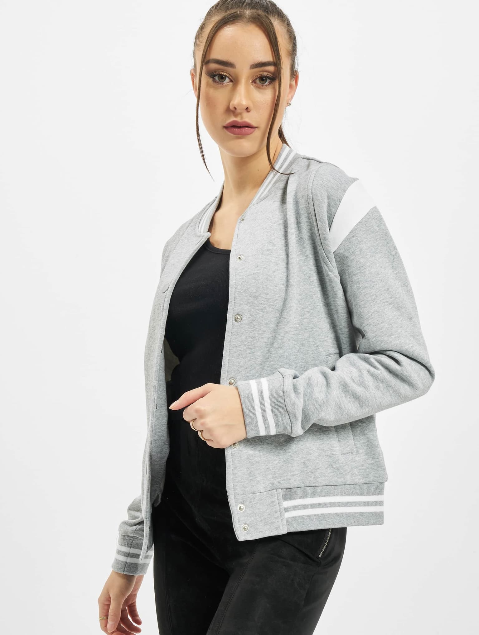 Urban Classics Ladies Essentials Inset College Sweat Jacket
