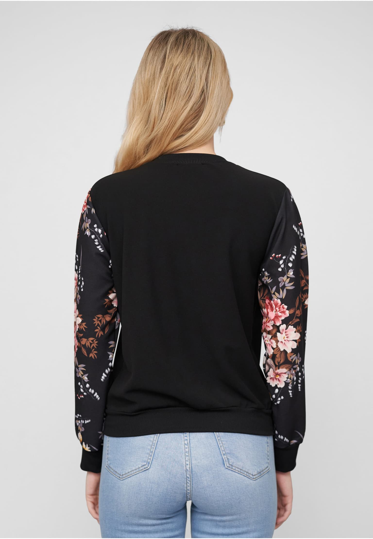 Cloud5ive Blouson with Flower Print Sleeves – Bild 2
