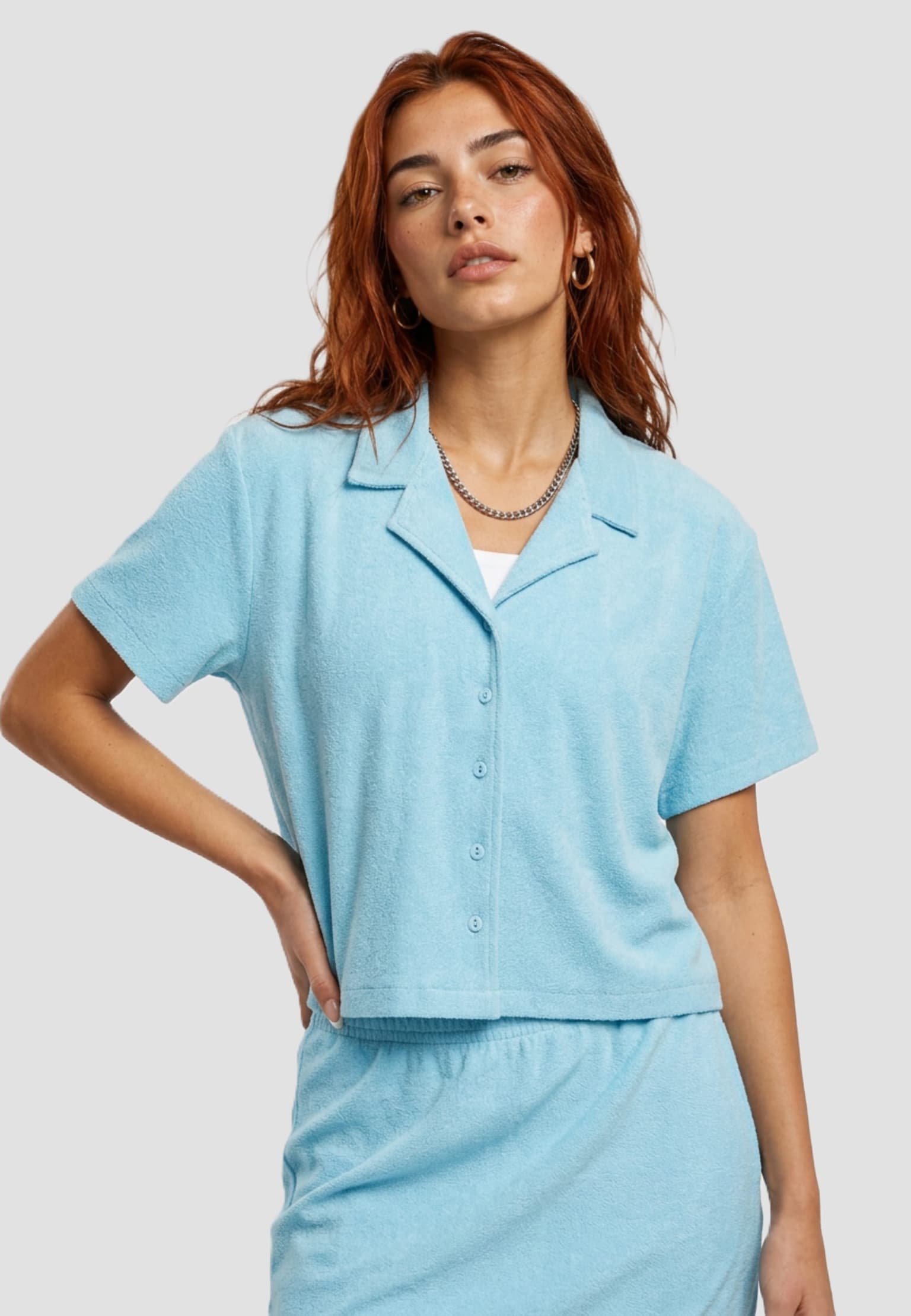 Urban Classics Ladies Towel Resort Shirt