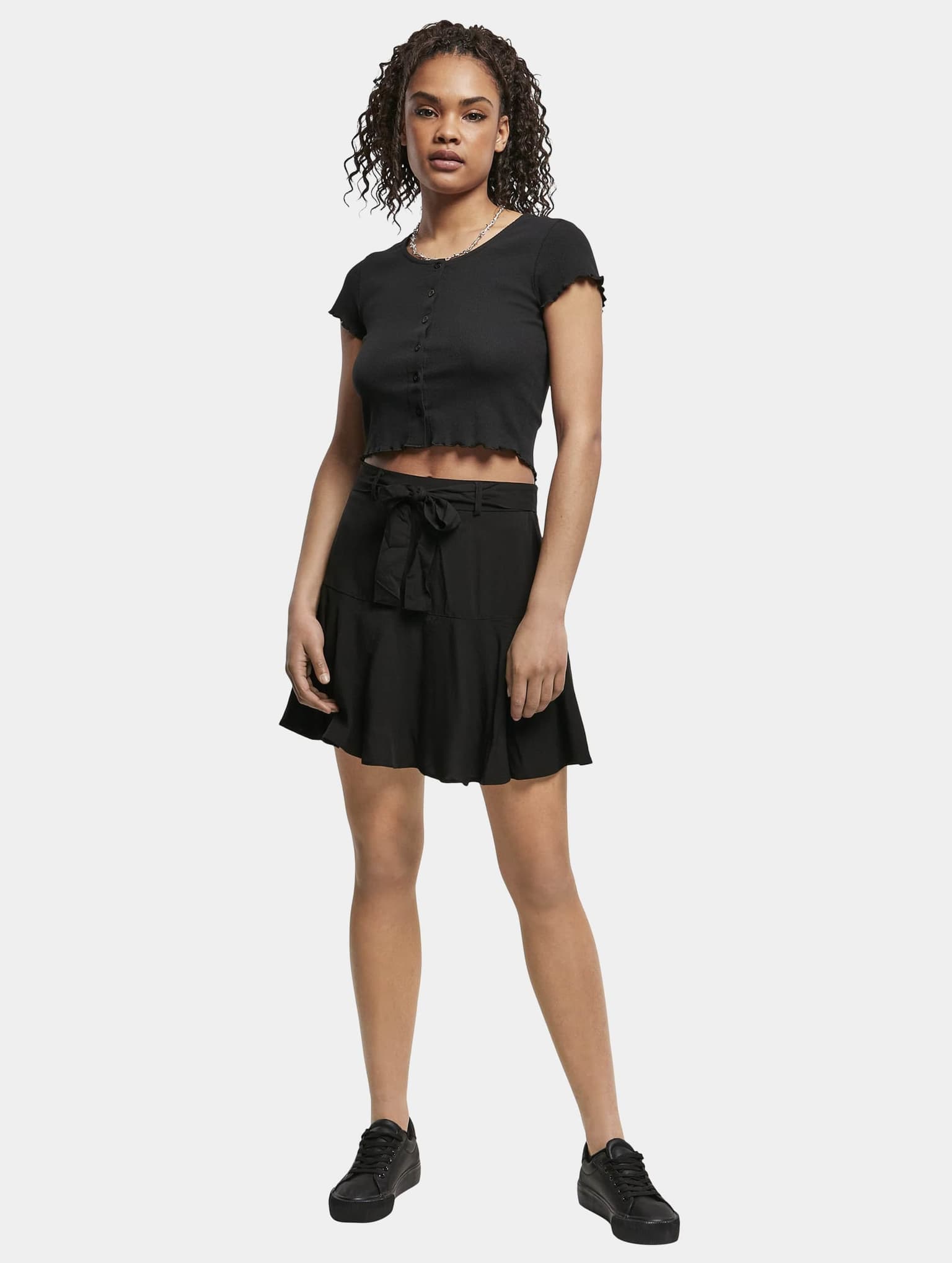 Urban Classics Ladies Viscose Mini Skirt – Bild 4