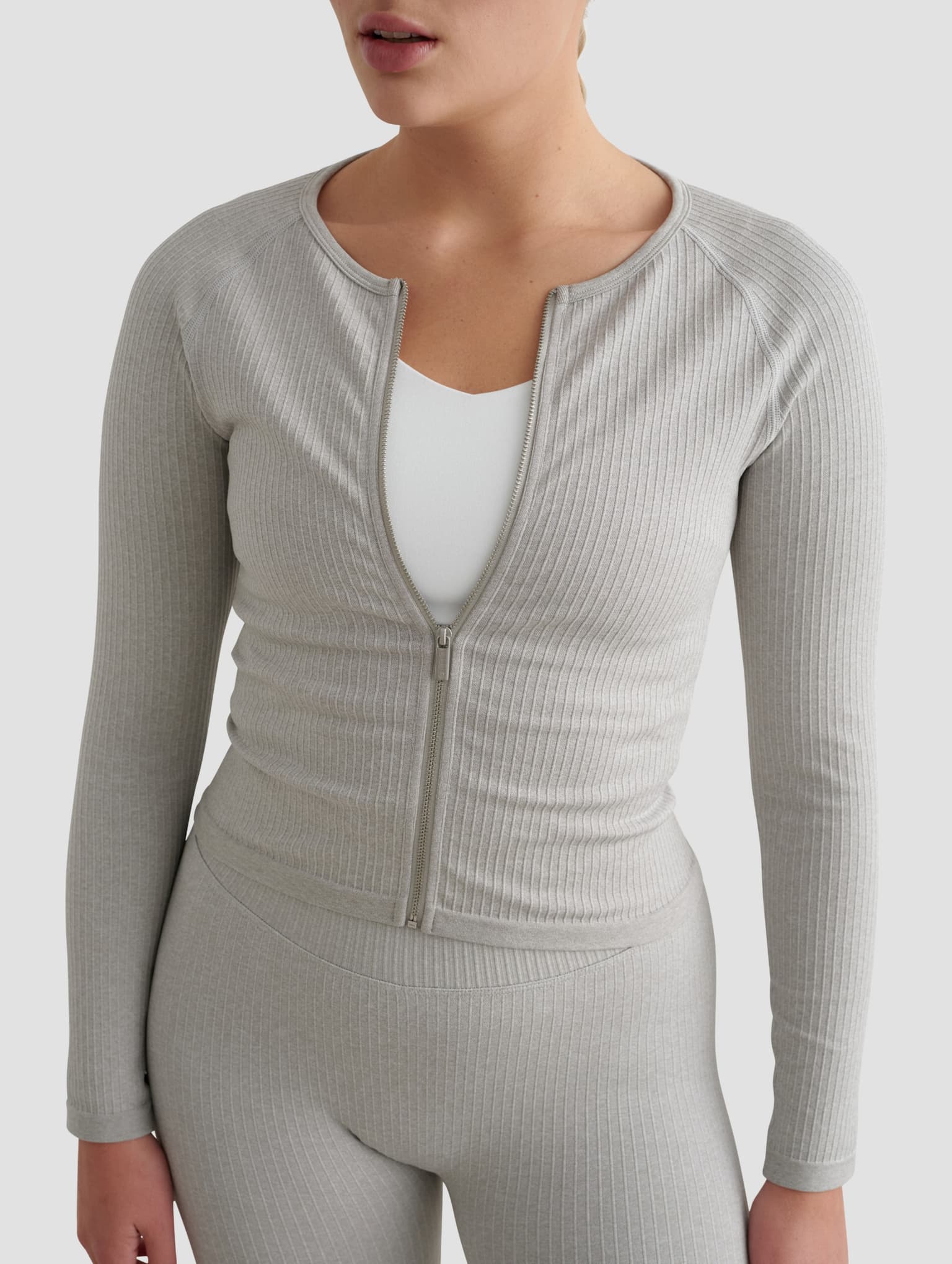 AIMN Ribbed Seamless Zip Jacket – Bild 3