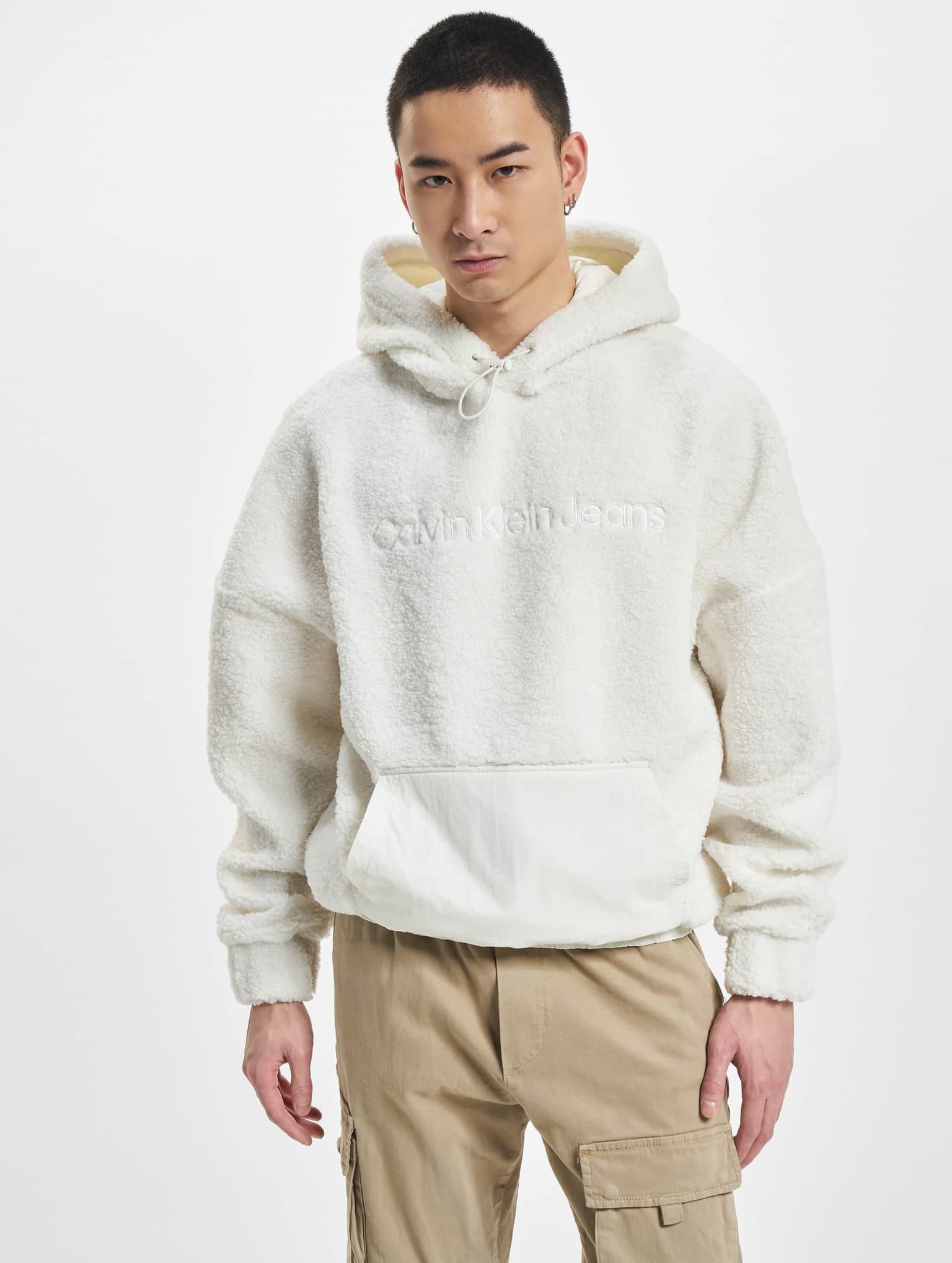 Calvin Klein Jeans Sherpa Mix Media Fleecepullover – Bild 3
