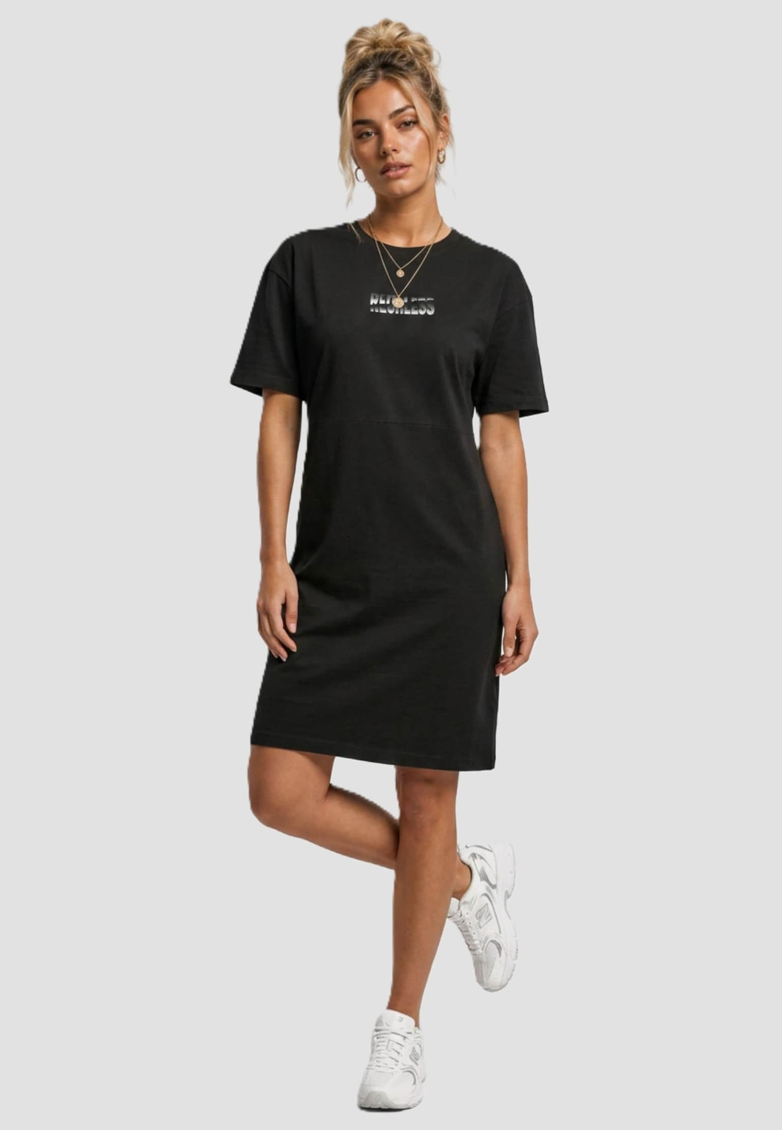 Merchcode Ladies Reckless Oversized Slit Dress