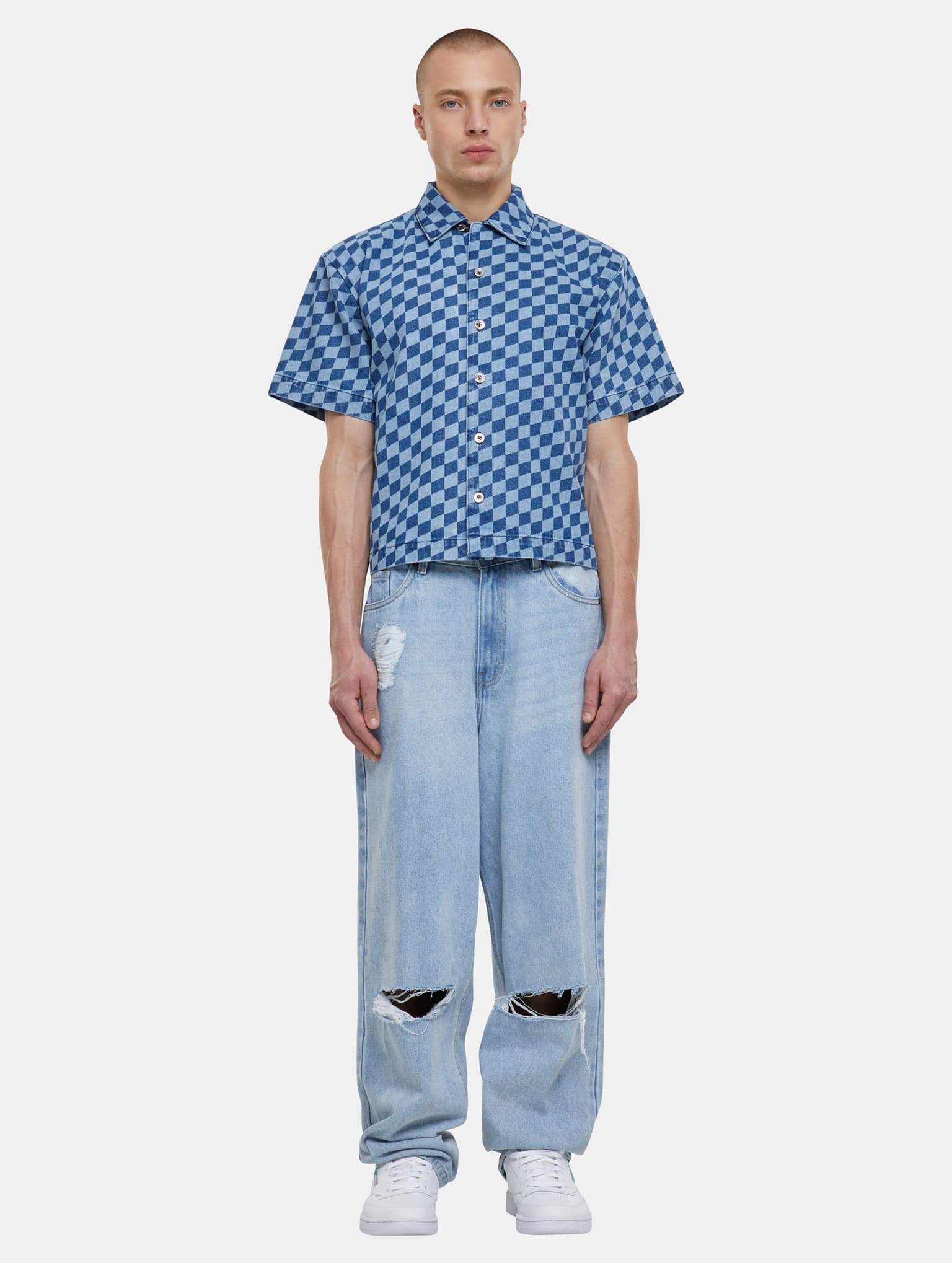 Urban Classics Laser Check Printed Boxy Hemd – Bild 3
