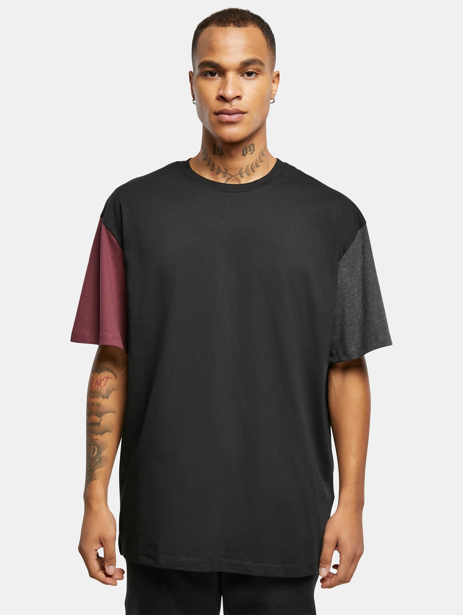 Urban Classics Essentials Oversized Colorblock Tee – Bild 3