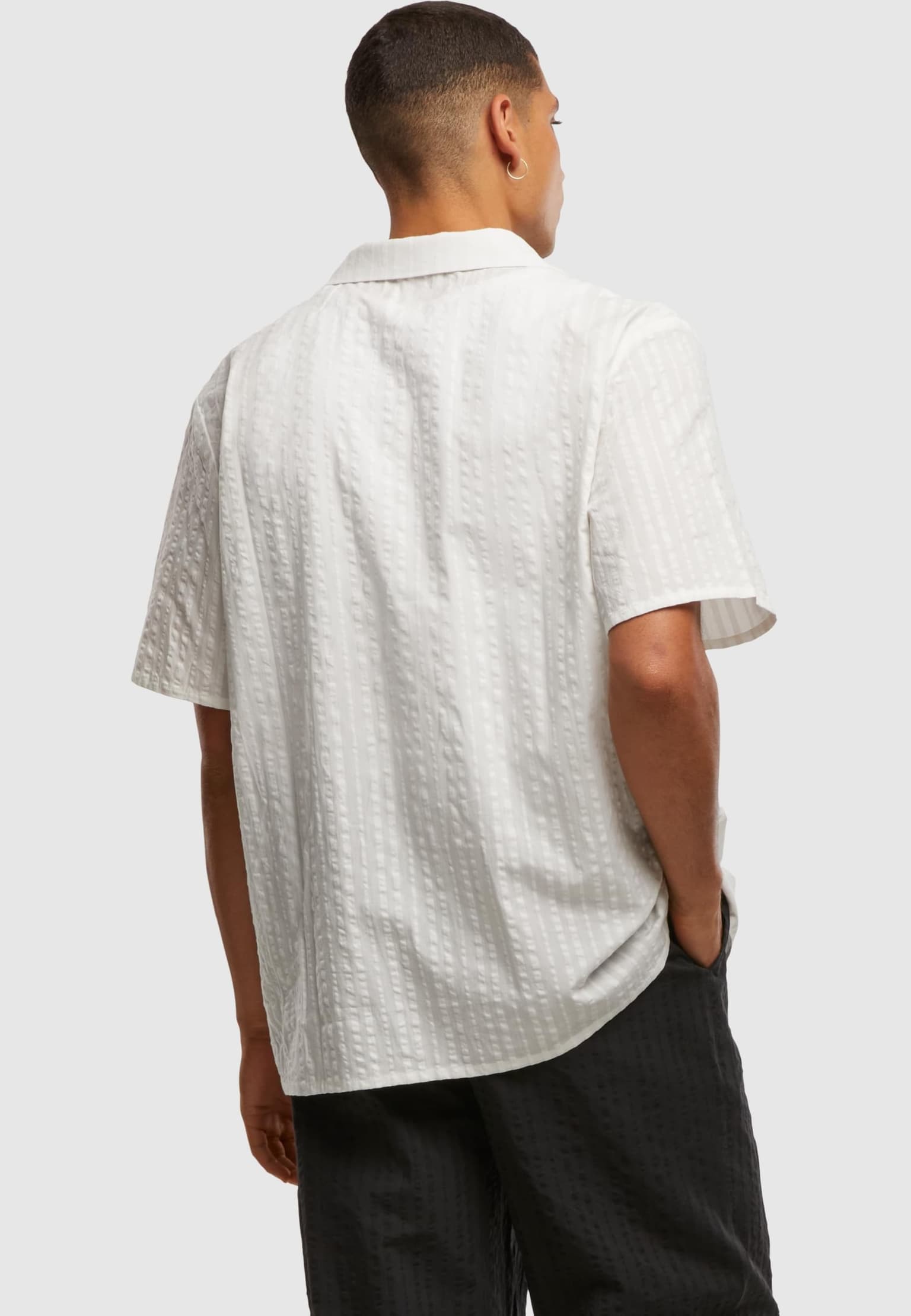 Urban Classics Seersucker Resort Shirt – Bild 2