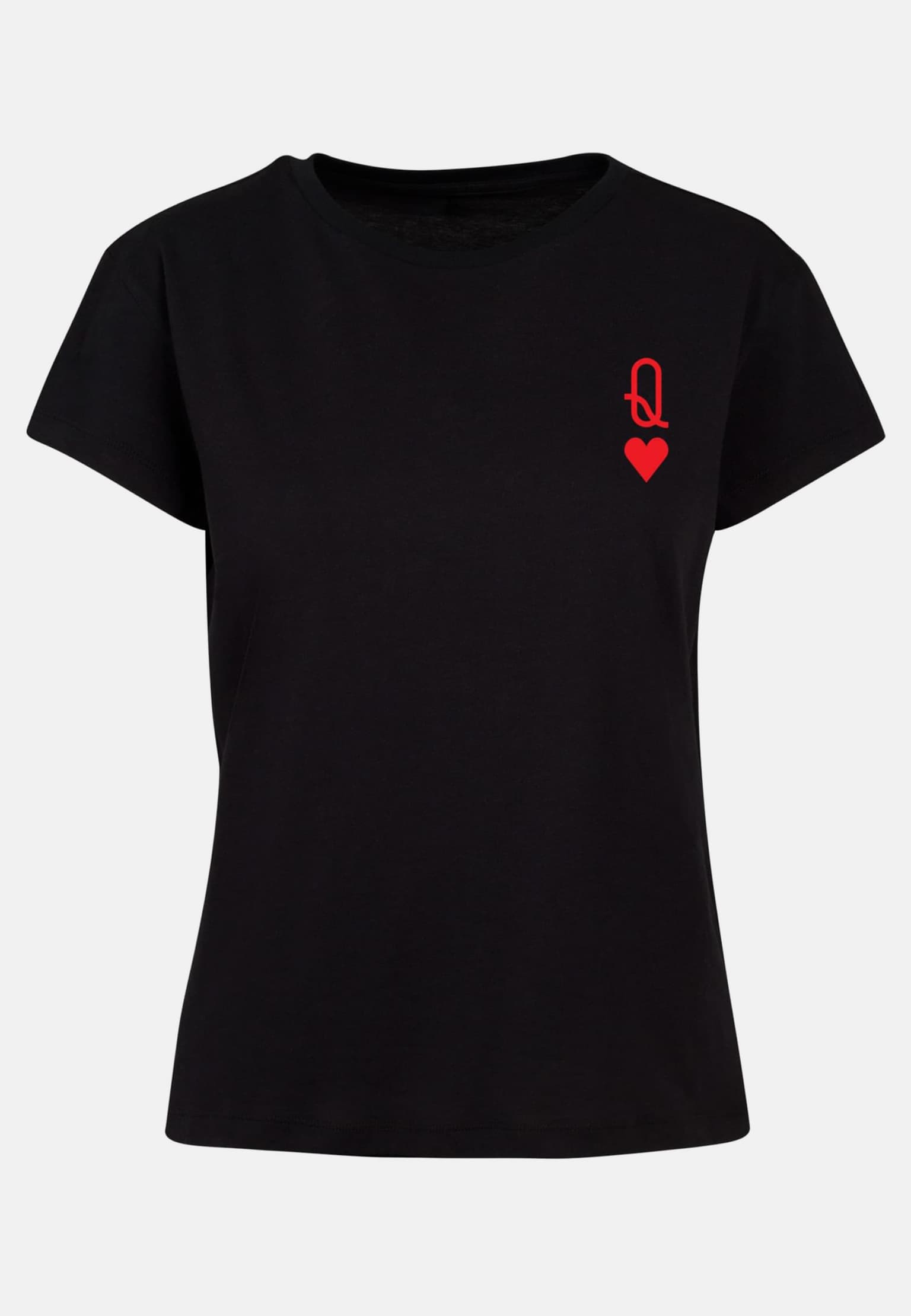 Merchcode Ladies Hugs & Love - Queen of Hearts Box Tee – Bild 3