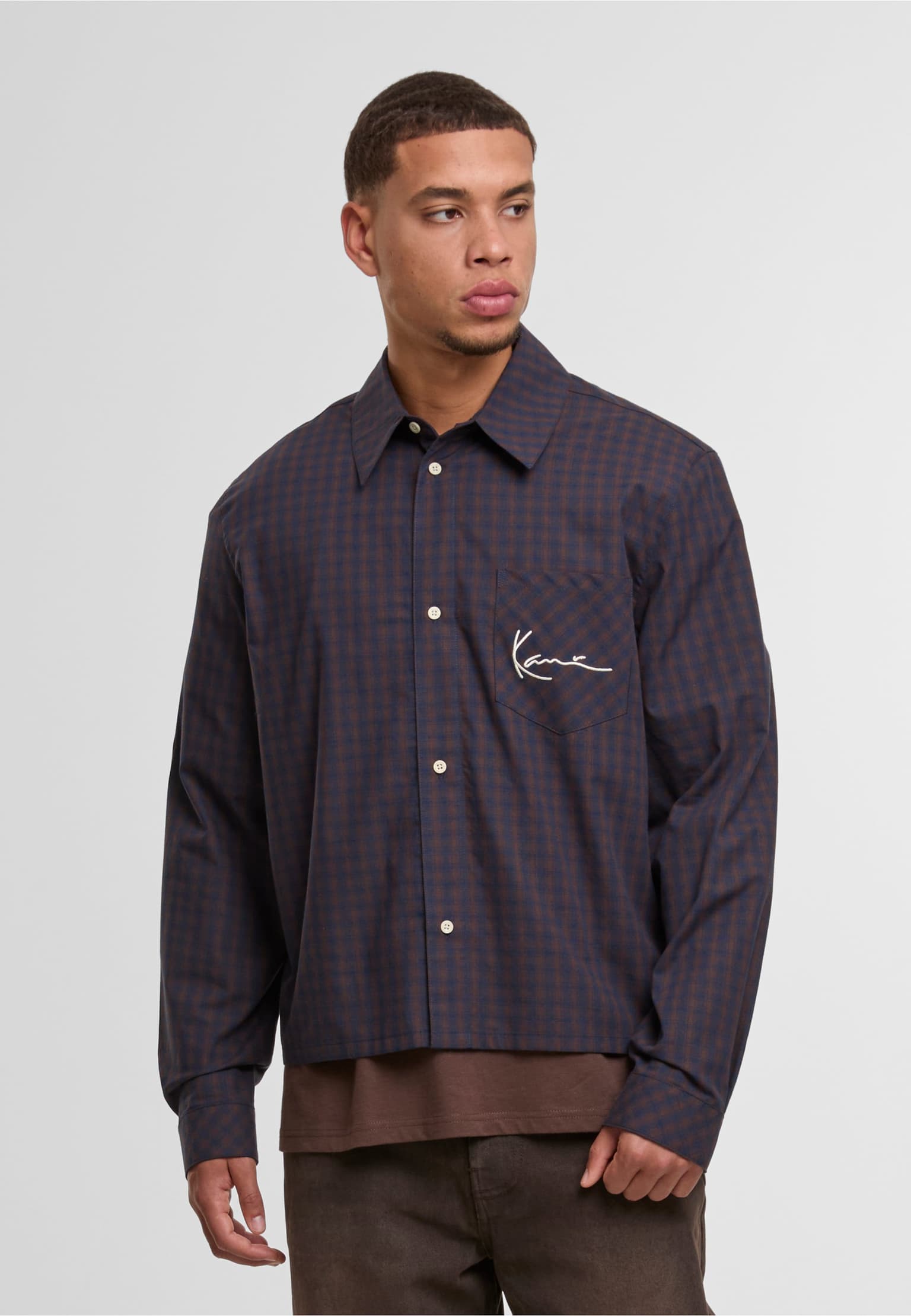 Karl Kani Signature Check Boxy Shirt
