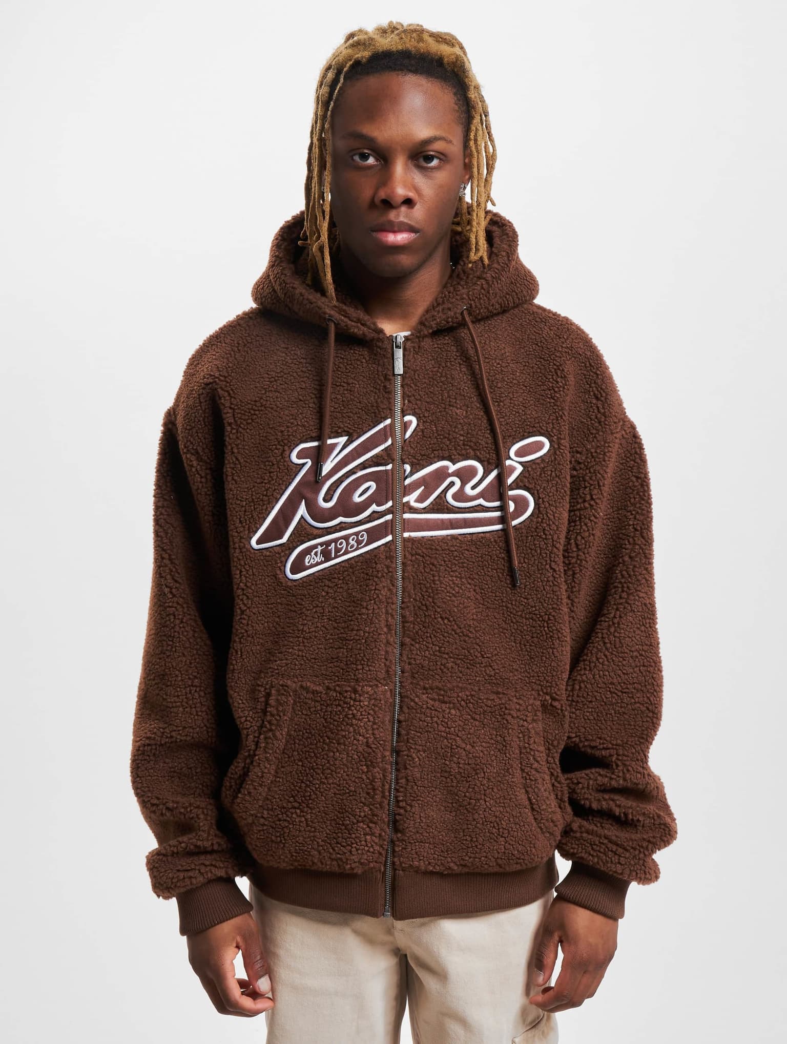 Karl Kani KM233-019-1 KK Varsity Teddy Full Zip Hoodie – Bild 3