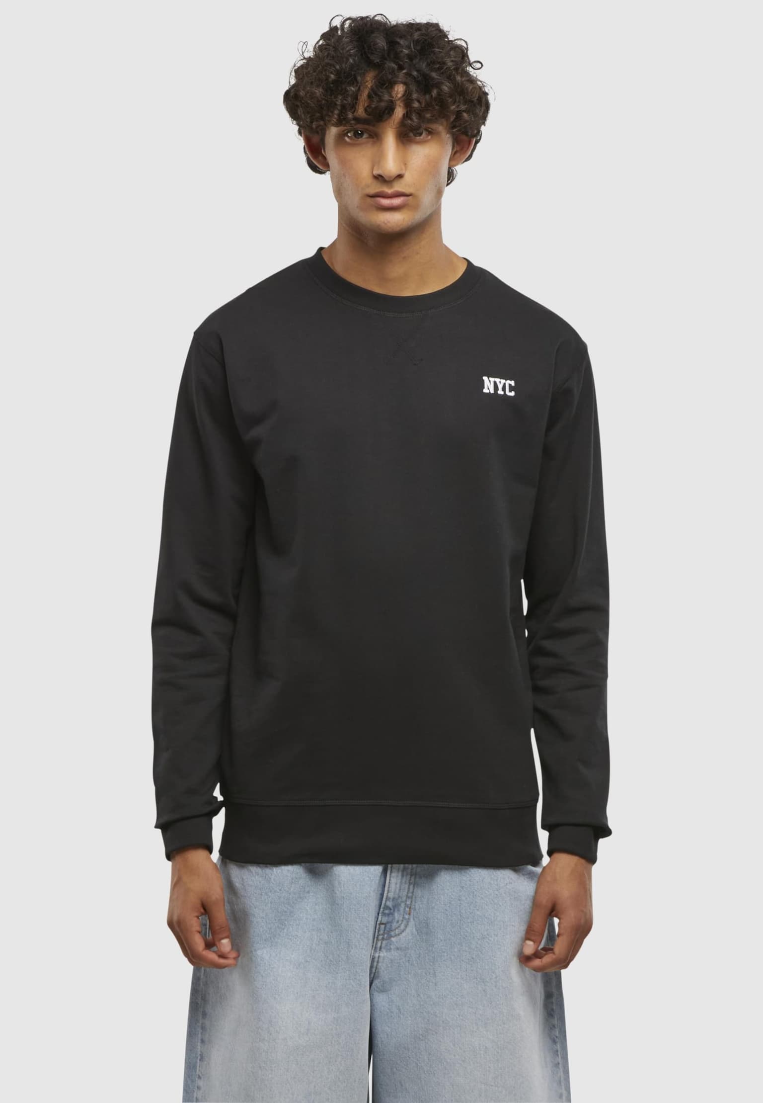 Mister Tee NYC Wording EMB Light Crew Sweatshirt – Bild 3