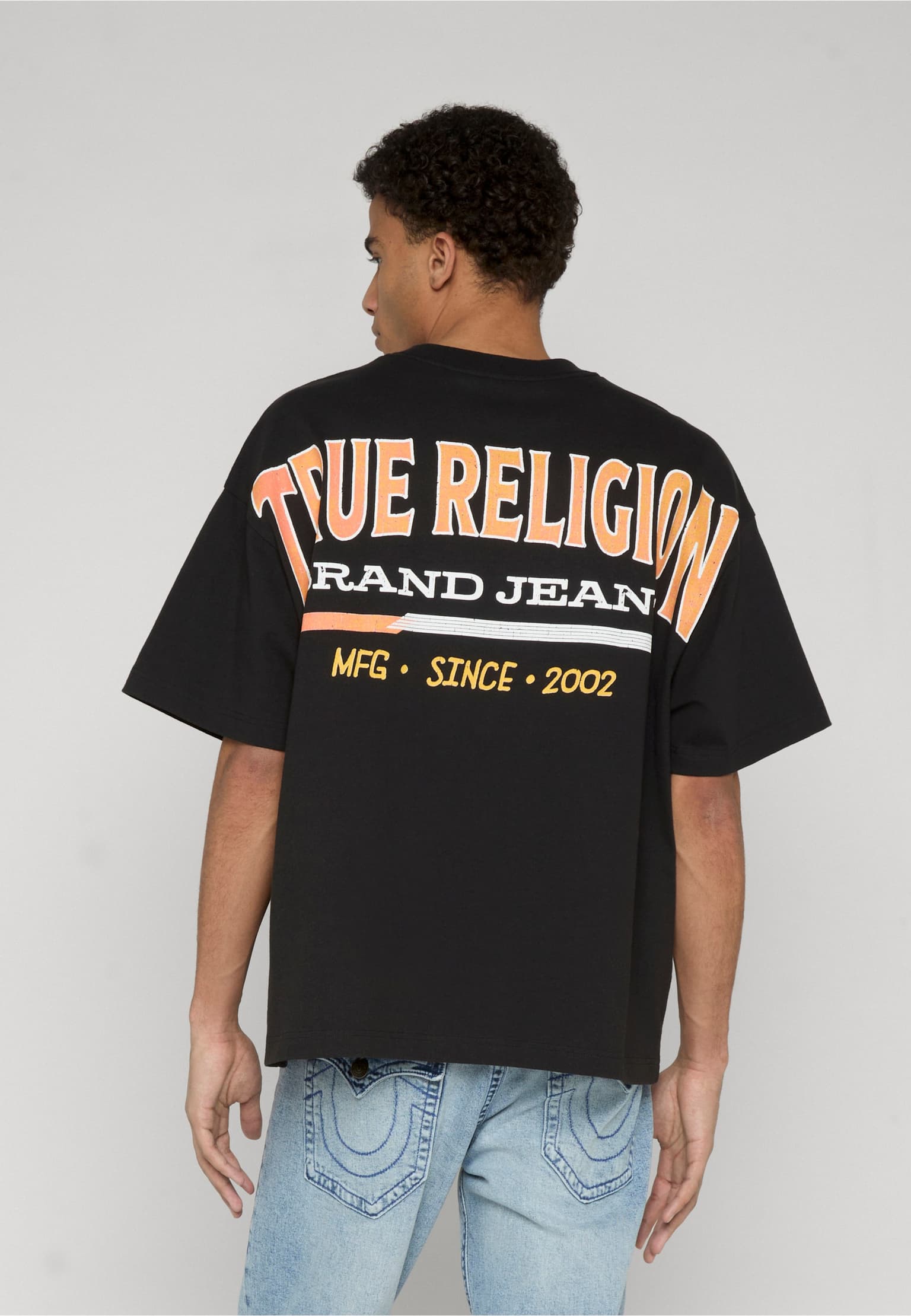 True Religion SS RETRO LOGO OVERSIZED TEE