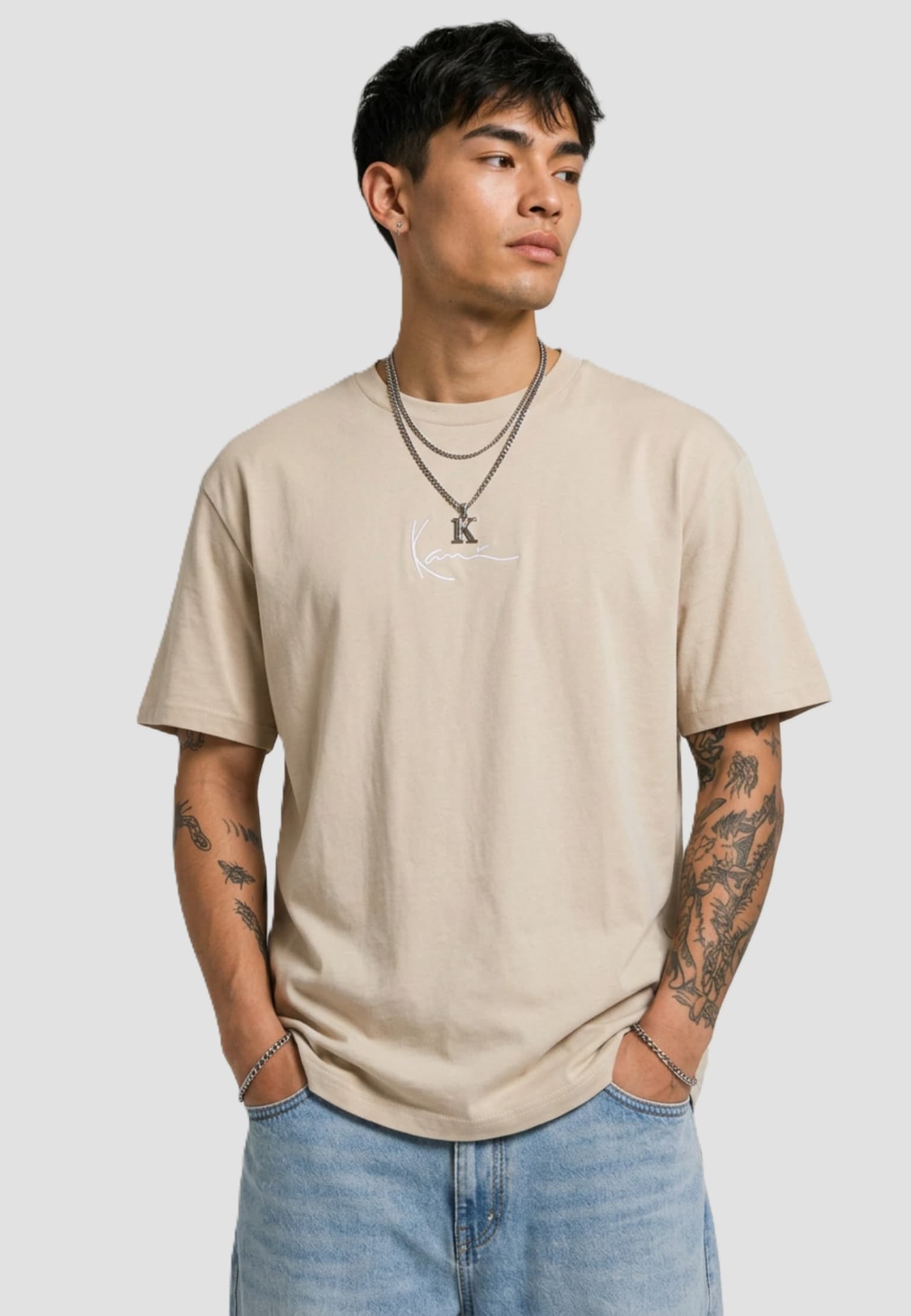 Karl Kani Small Signature Essential Tee 2-Pack pinstripe – Bild 2