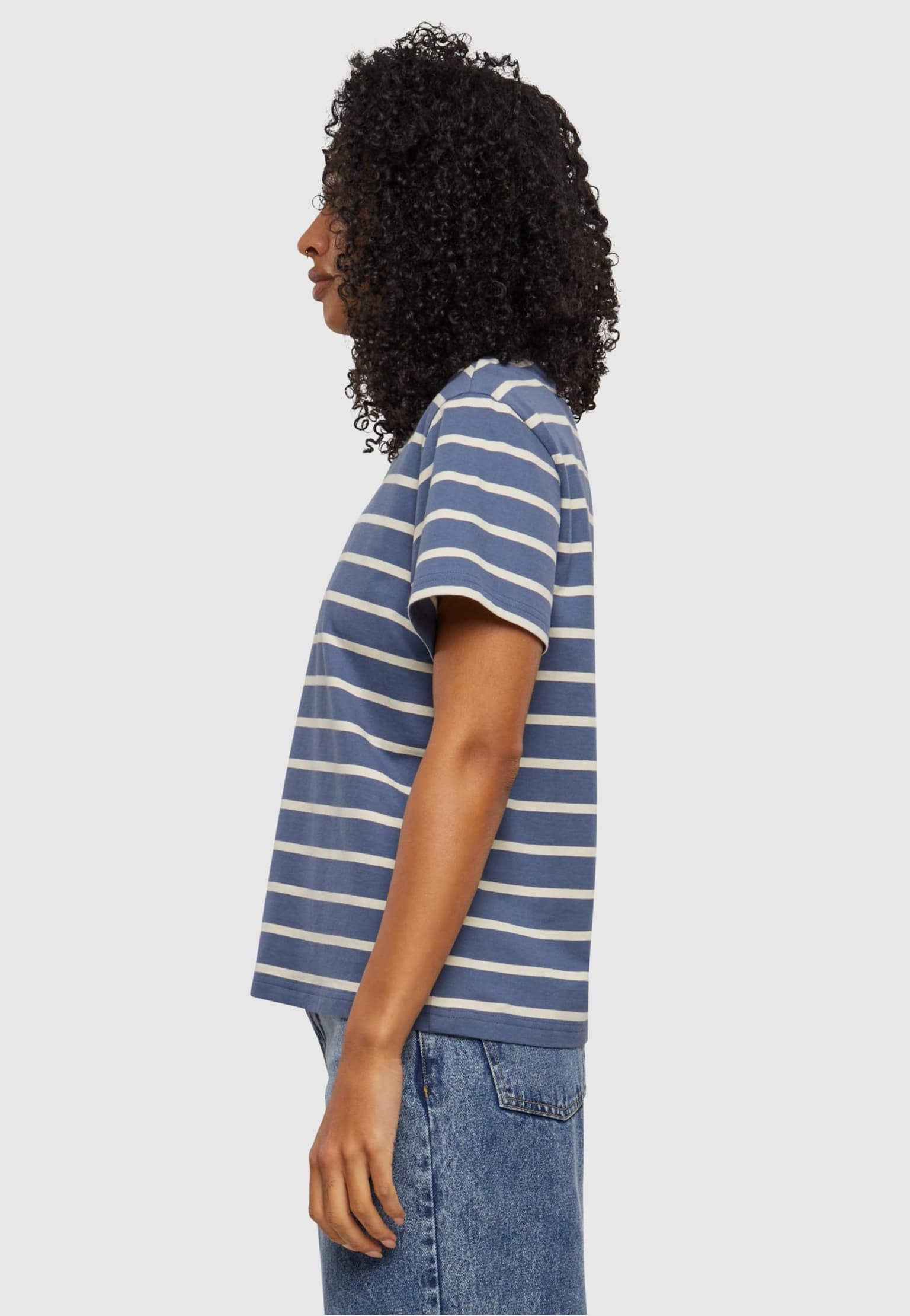 Urban Classics Ladies Striped Boxy Tee – Bild 3