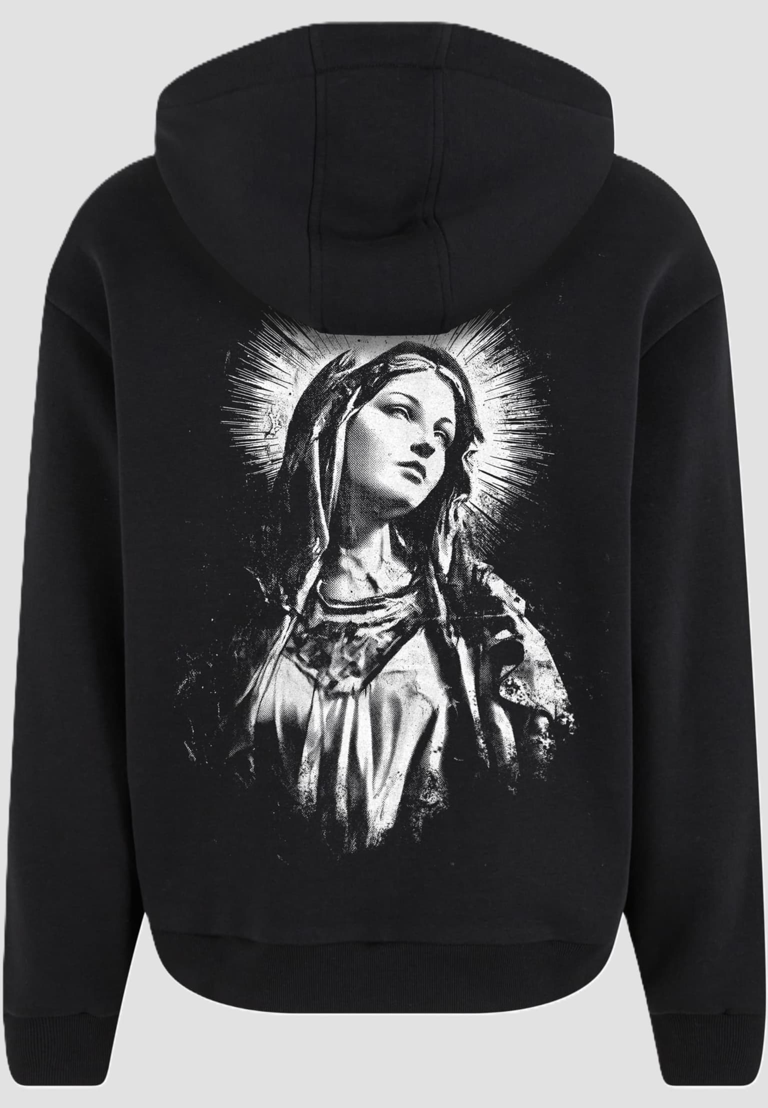 Mister Tee Mary Cross Fluffy Zip Hoody – Bild 4
