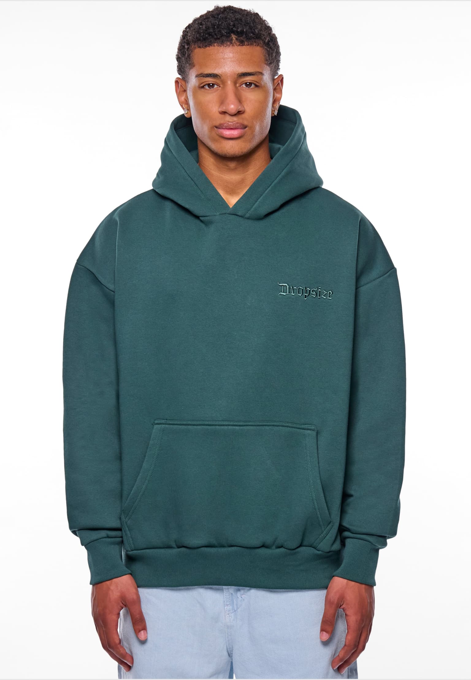 Dropsize HEAVY OVERSIZE EMBO HOODIE