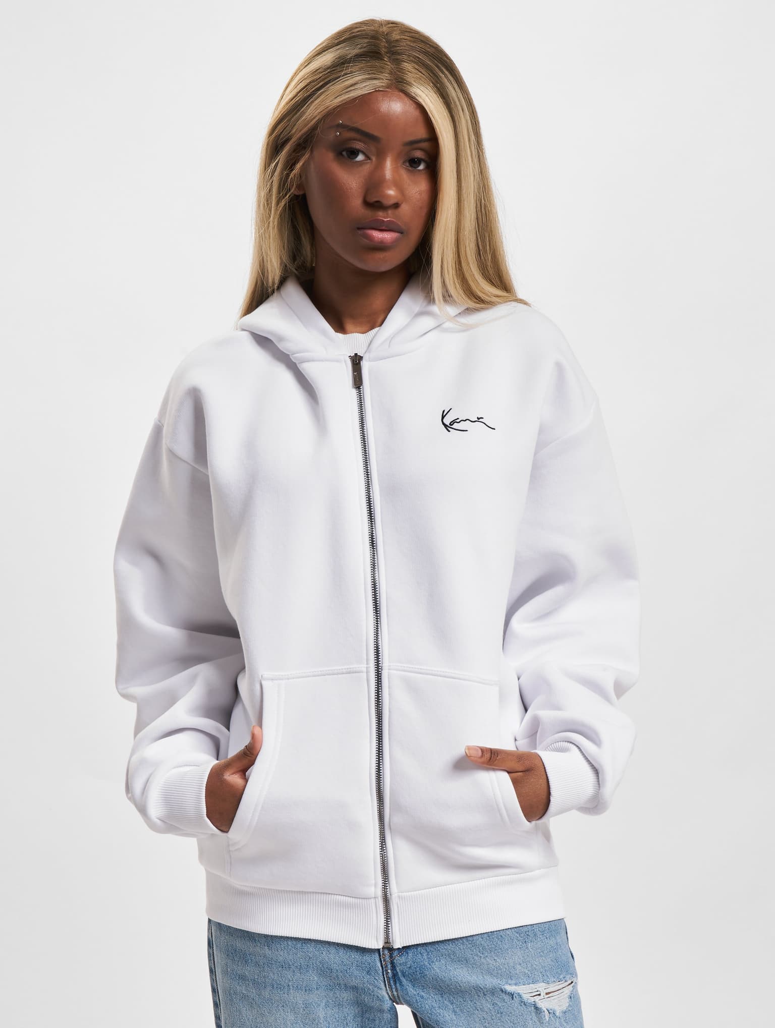 Karl Kani KM-ZH011-002-01 Chest Signature Essential Zip Hoodie – Bild 3