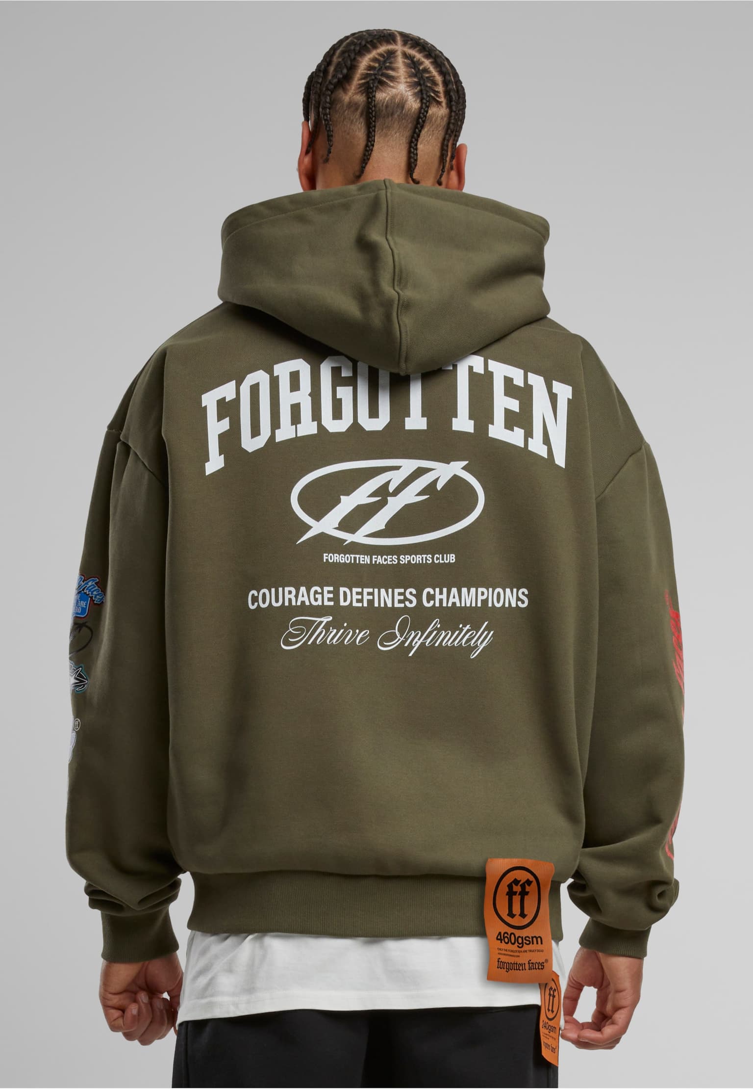 Forgotten Faces Courage Defines Oversize Zip Hoody – Bild 2