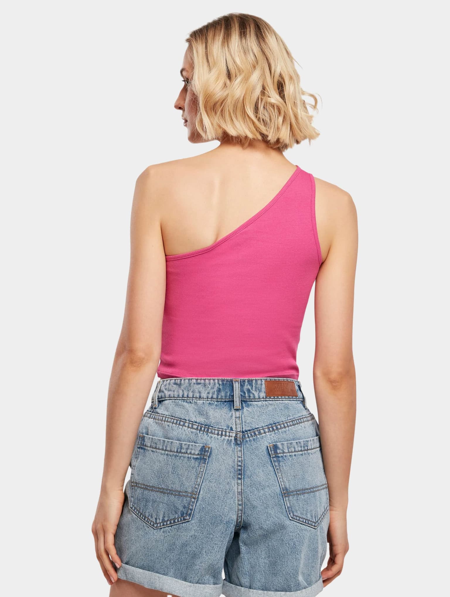 Urban Classics Ladies Cropped Asymmetric Top – Bild 2