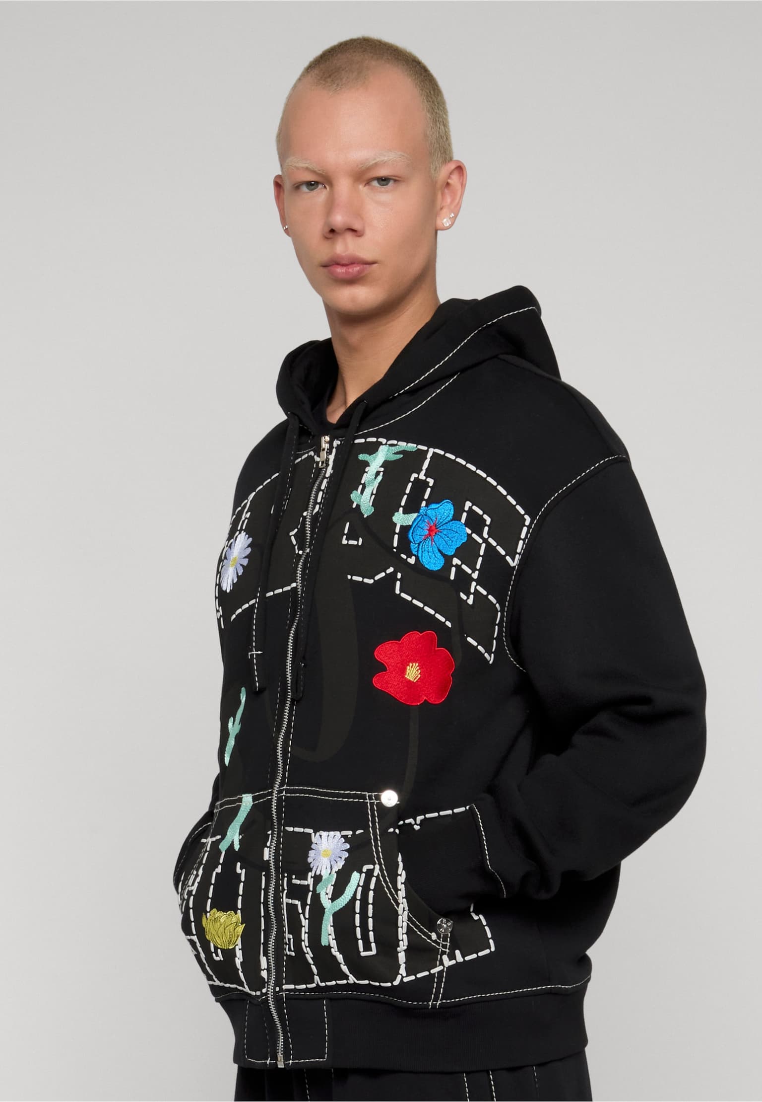 True Religion XL LOGO BIG T ZIP UP HOODIE – Bild 3