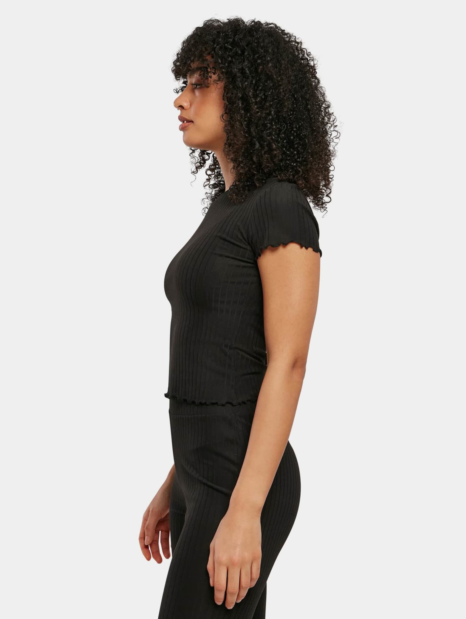 Urban Classics Ladies Short Rib Tee – Bild 3