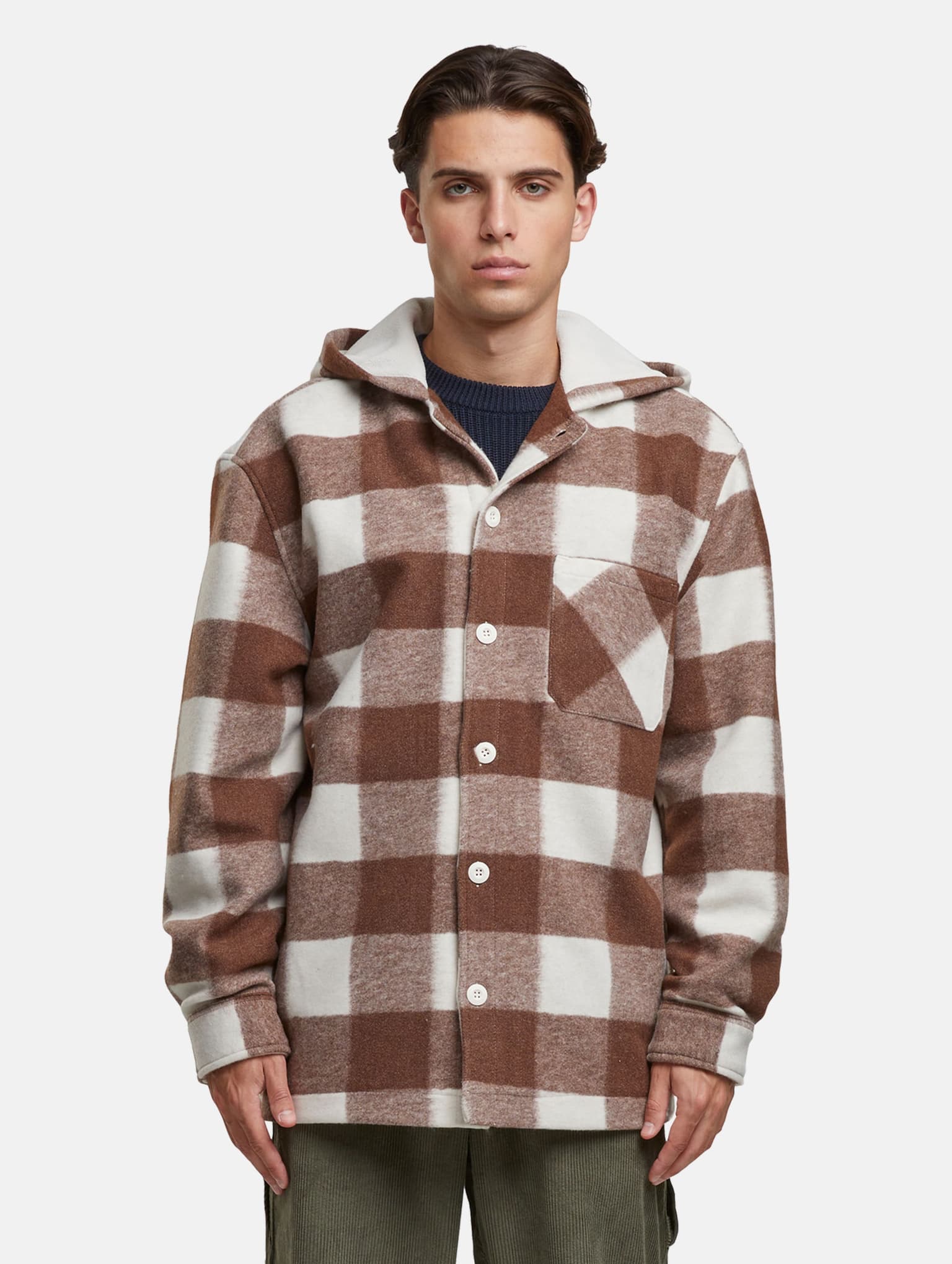 Urban Classics Big Check Jacket With Hood – Bild 3