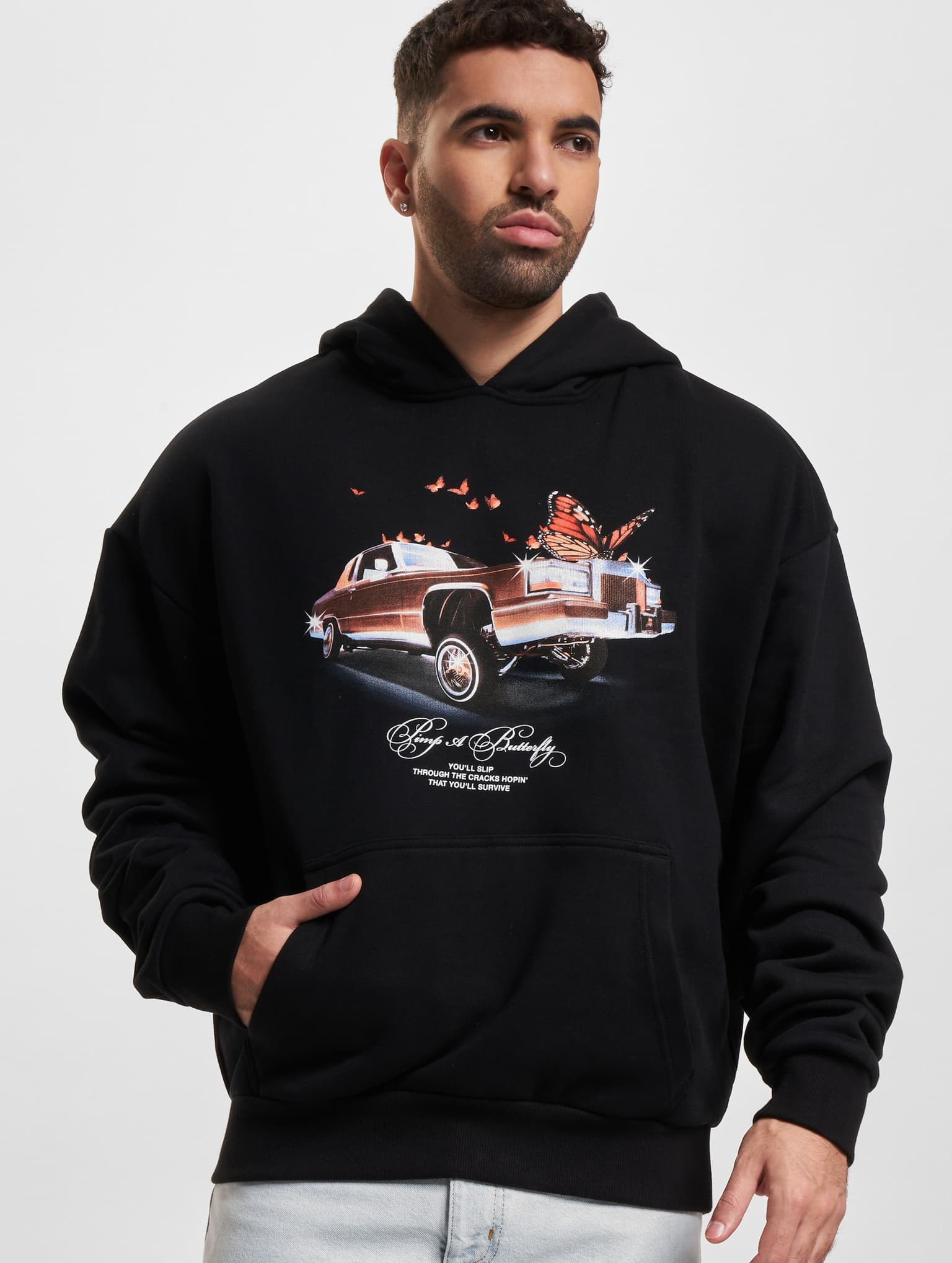 Mister Tee Upscale Pimp a Butterfly Heavy Oversize Hoody