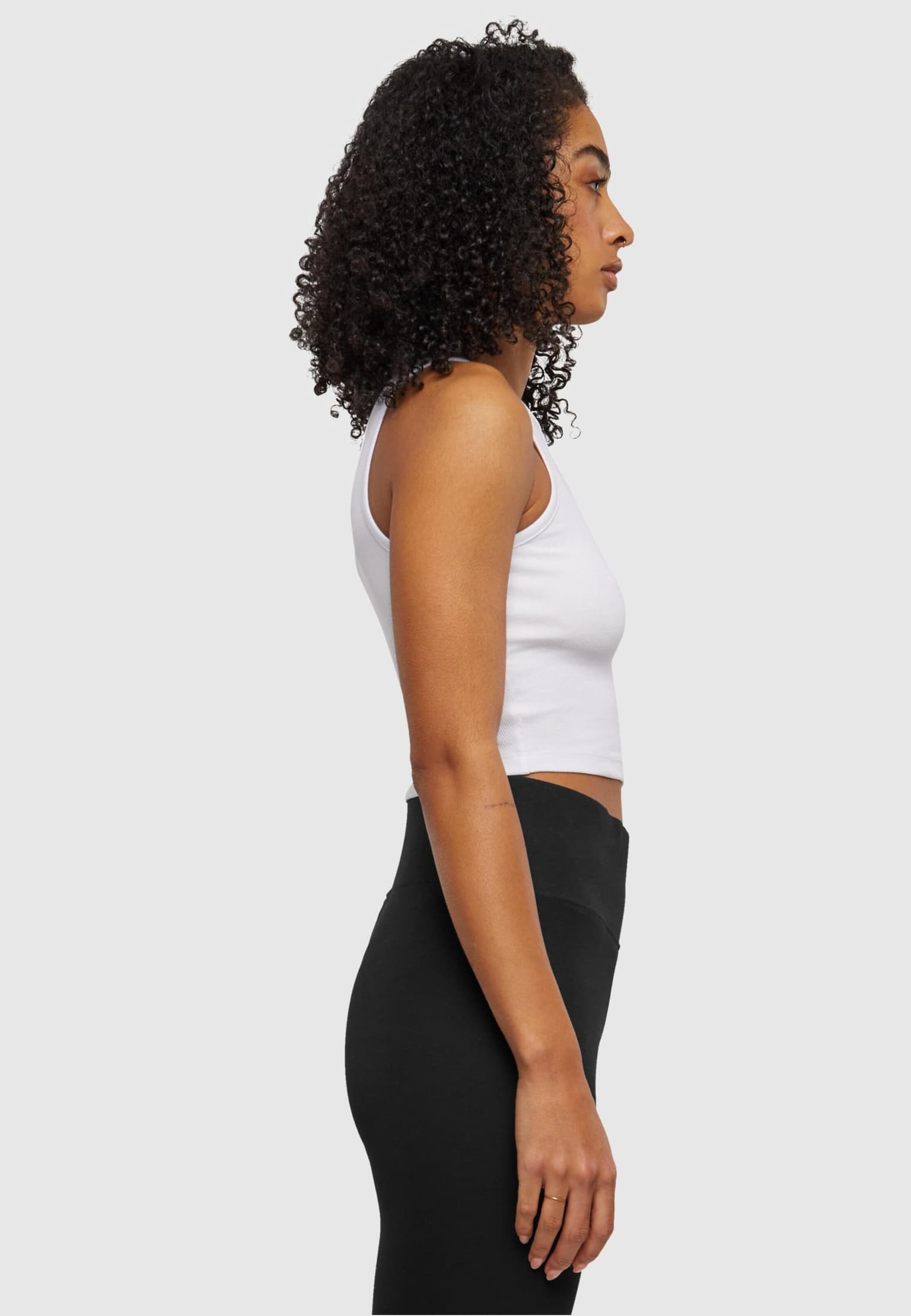 Urban Classics Ladies Essentials Cropped Rib Top – Bild 4