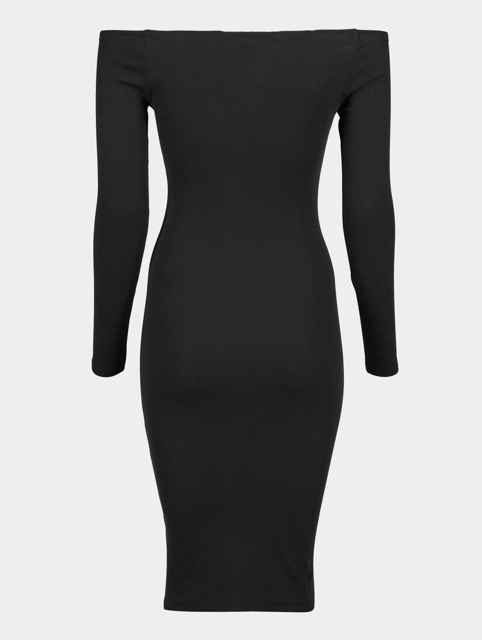 Urban Classics Ladies Off Shoulder Longsleeve Rib Dress – Bild 4