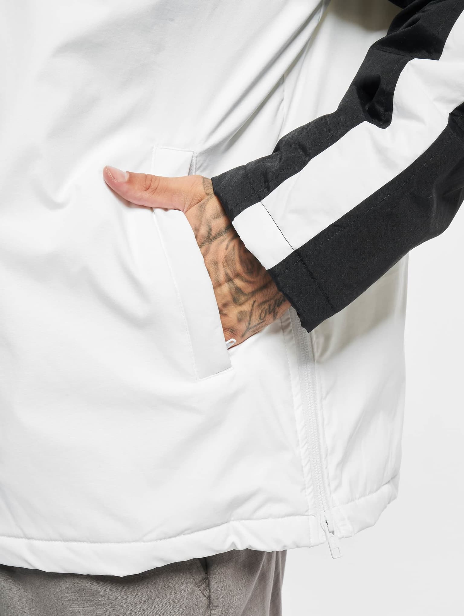 Urban Classics 3-Tone Padded Pull Over Hooded Jacket – Bild 4