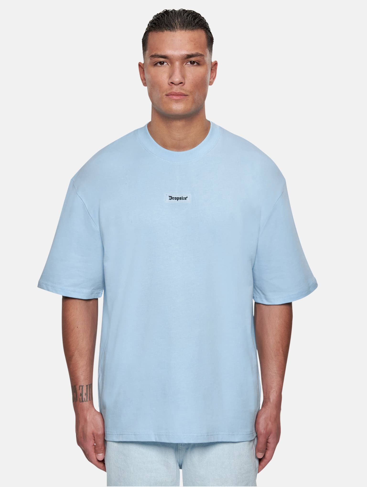 Dropsize Heavy Oversize Front Rubber Patch T-Shirt