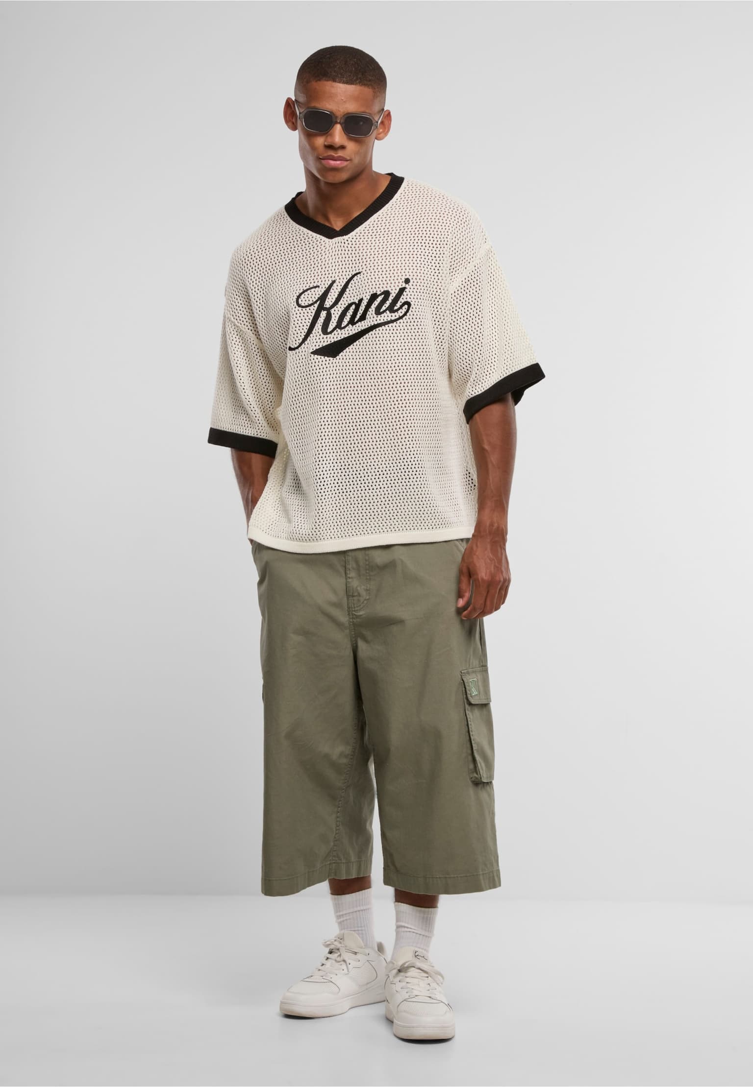Karl Kani Cursive Varsity Crochet Boxy T-Shirt – Bild 3