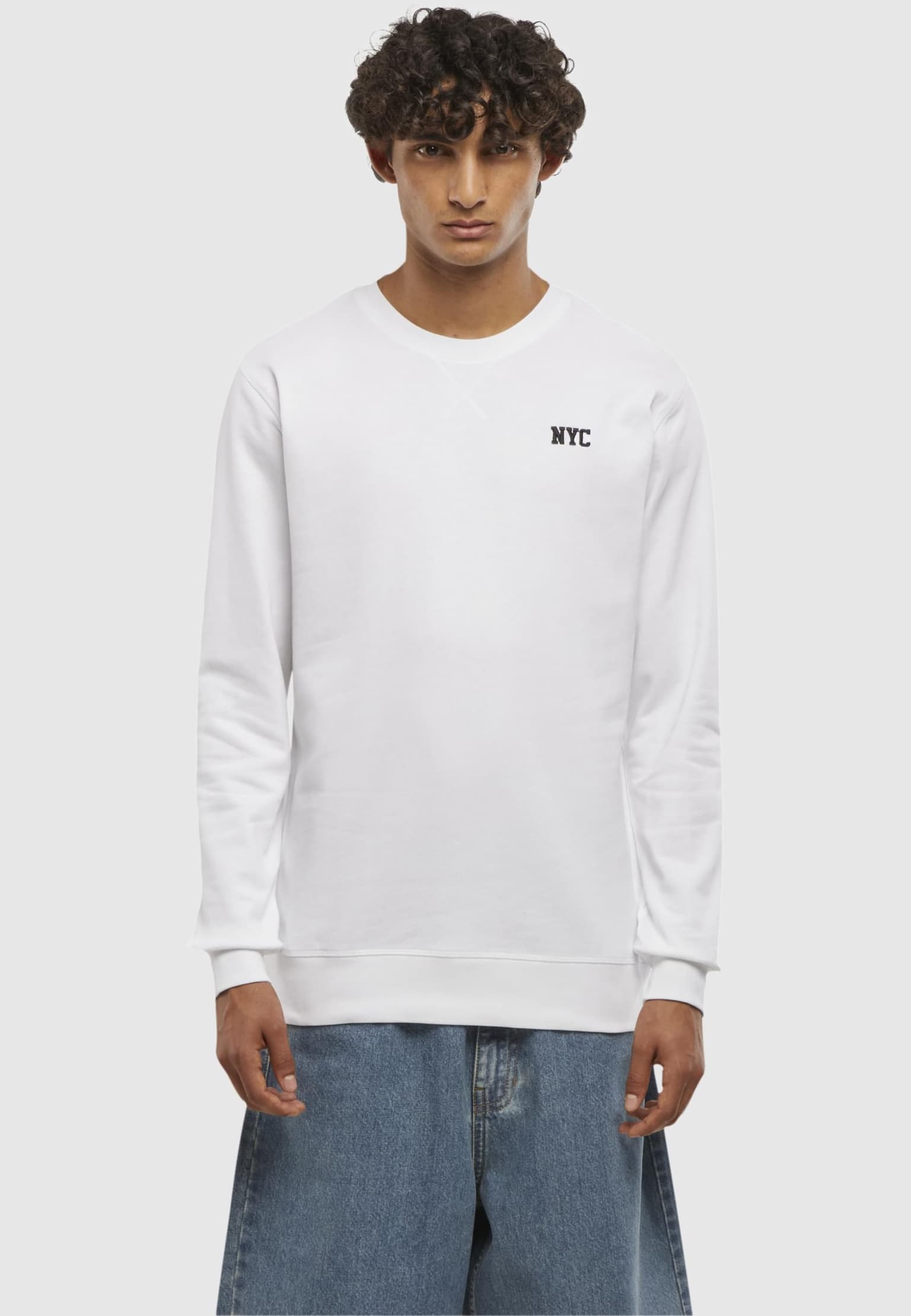 Mister Tee NYC Wording EMB Light Crew Sweatshirt – Bild 3
