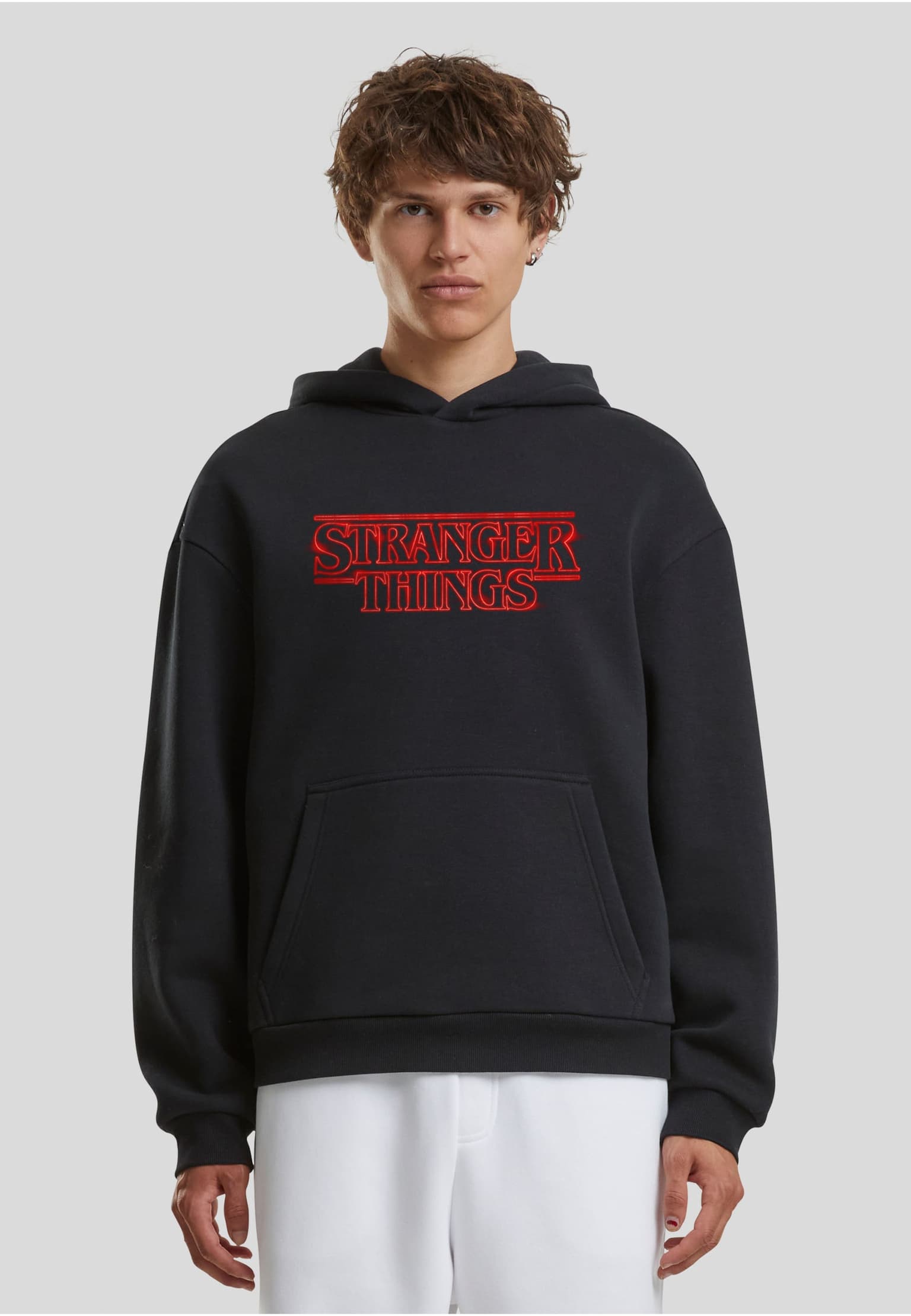 Merchcode Stranger Things Neon Sign Fluffy Hoody