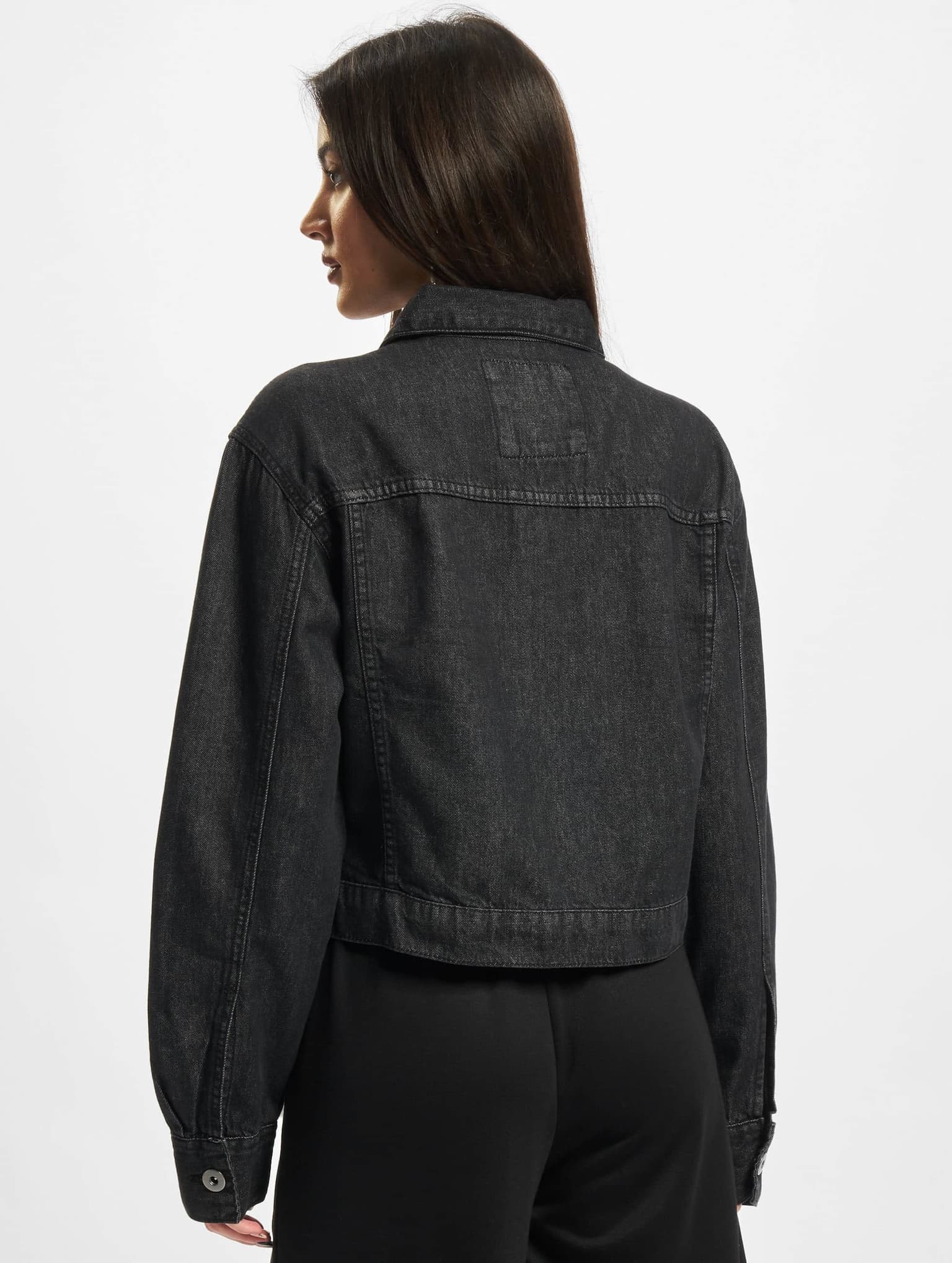 Urban Classics Ladies Short Oversized Denim Jacket – Bild 2