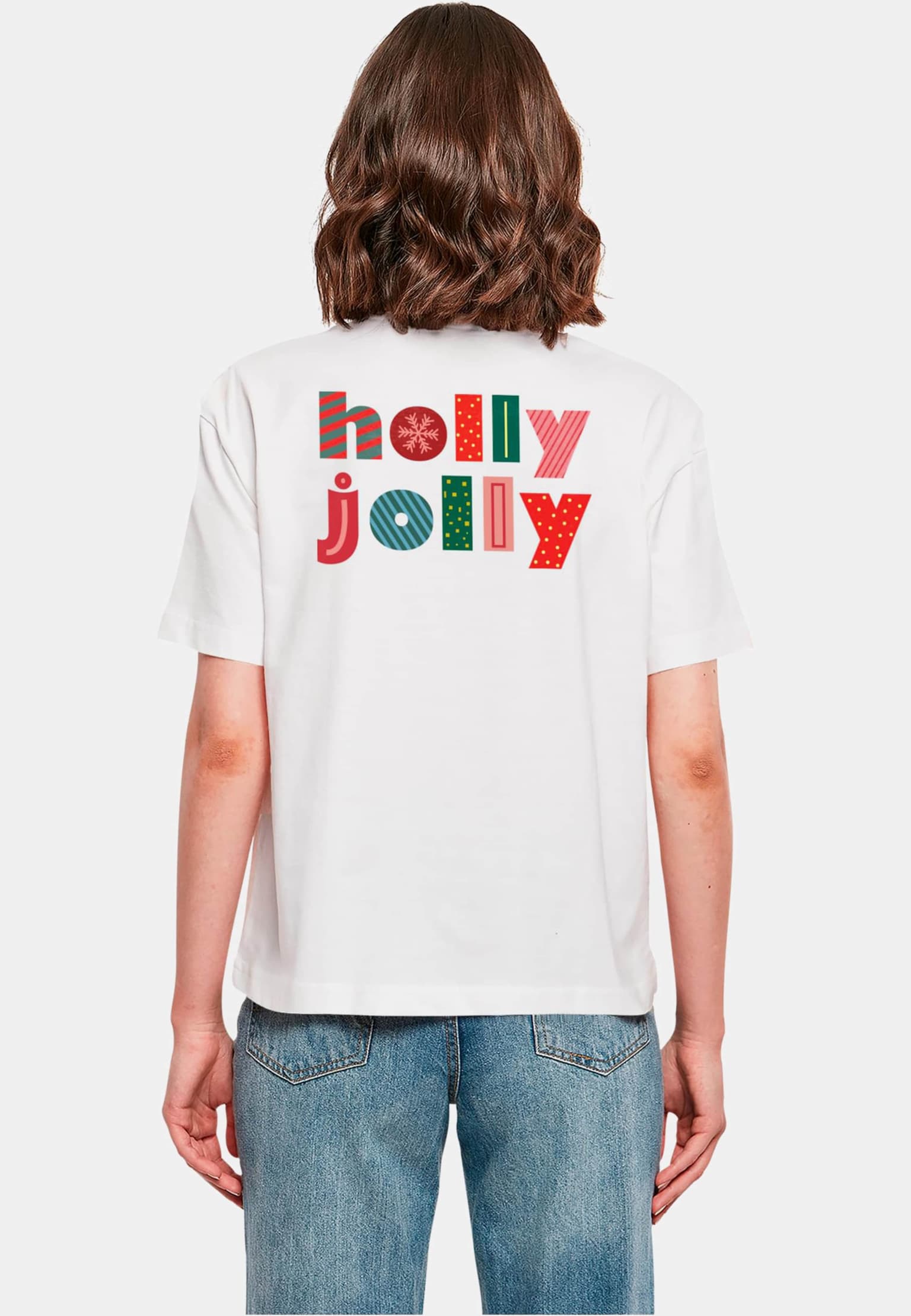 Merchcode Ladies Christmas Holly Jolly Mood Tee – Bild 2