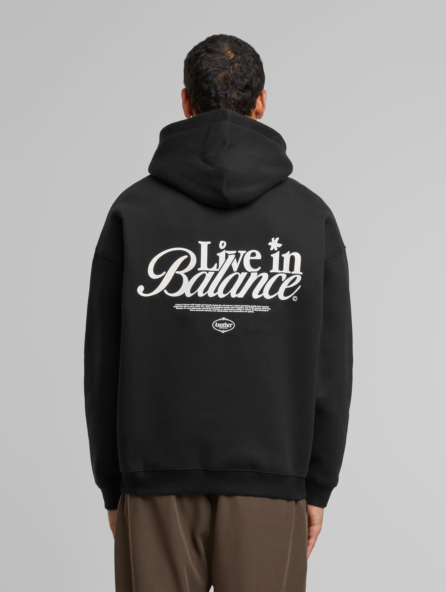 Another Cotton Lab Live in Balance Heavy Oversized Hoodie – Bild 3