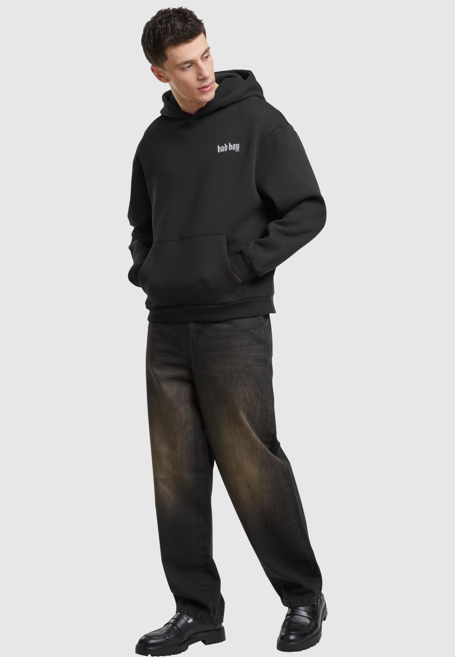 Mister Tee Bad Boy EMB Fluffy Hoody – Bild 4