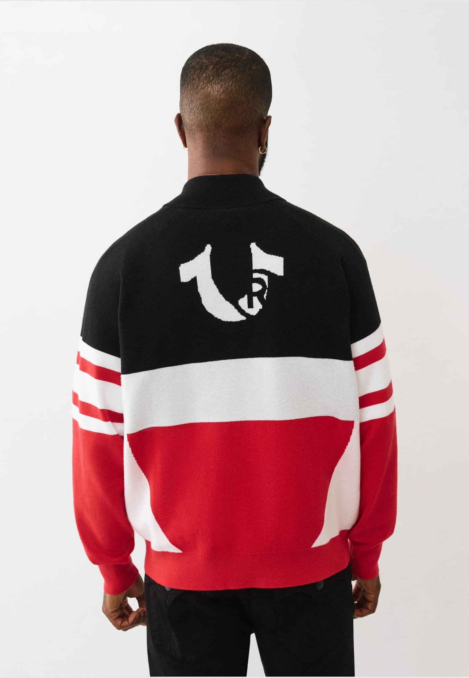 True Religion RACING RAGLAN ZIP SWEATER – Bild 2