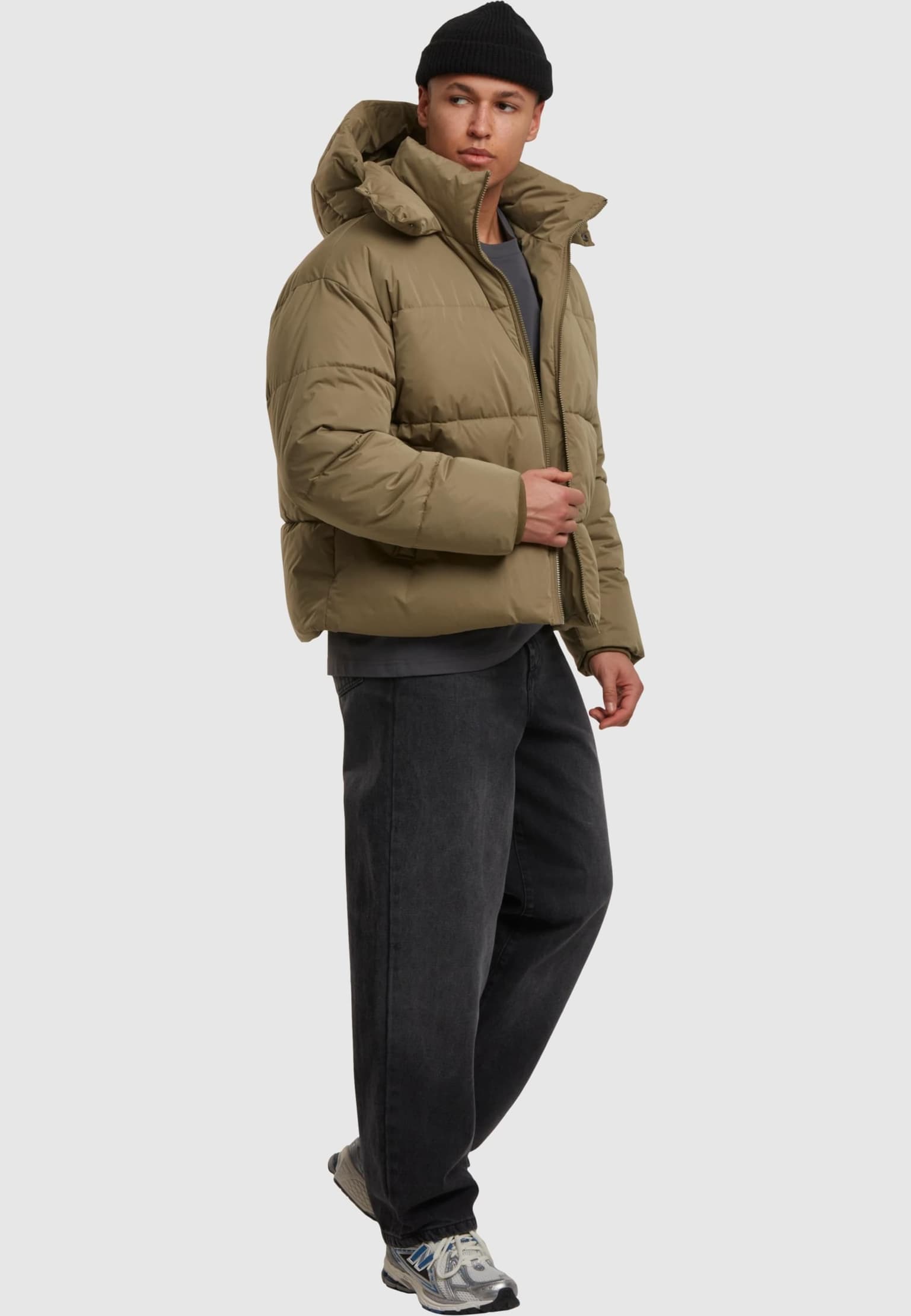 Urban Classics Puffer Jacket With Flap Hood – Bild 4