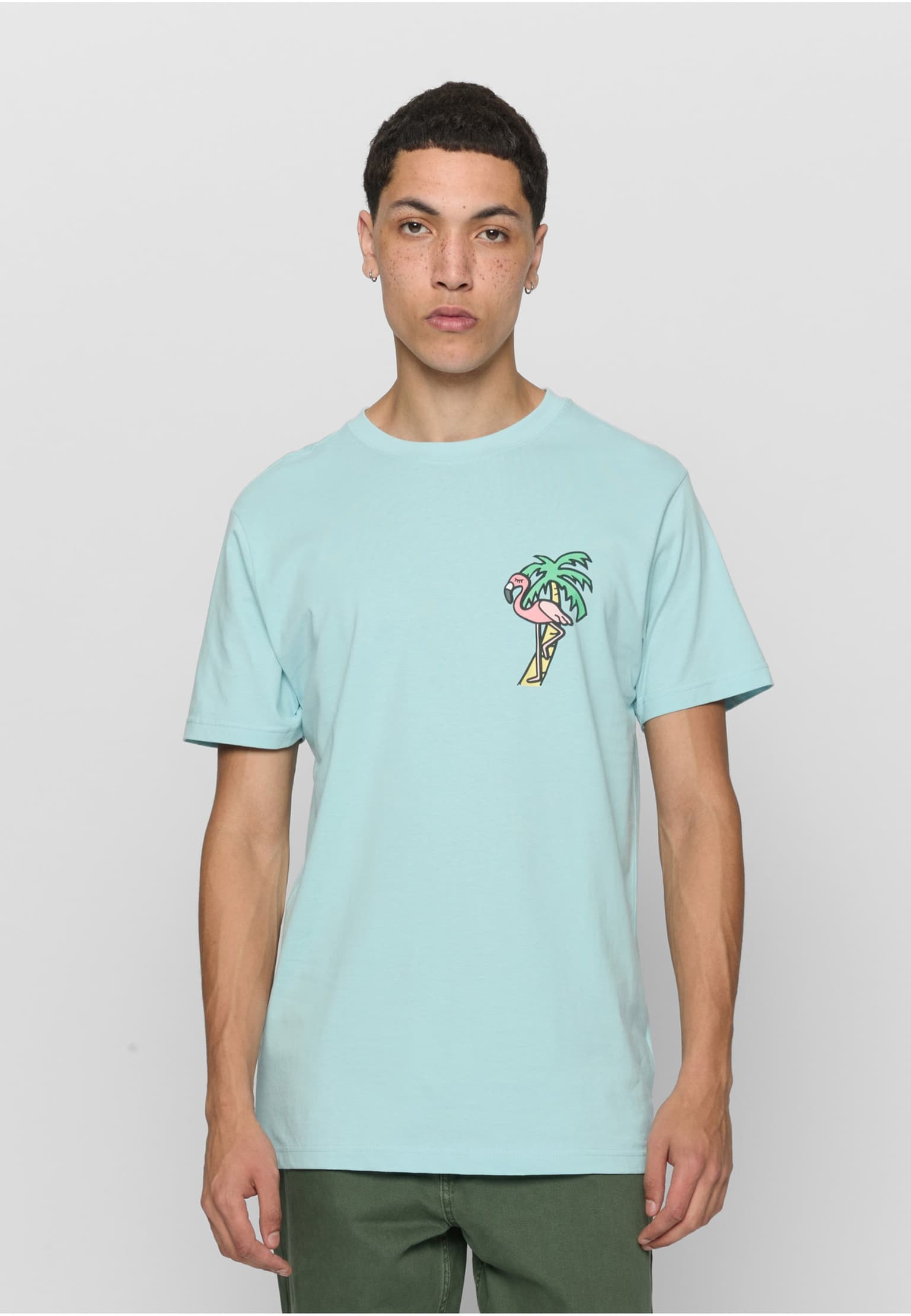Mister Tee Flamingo T-Shirt Round Neck