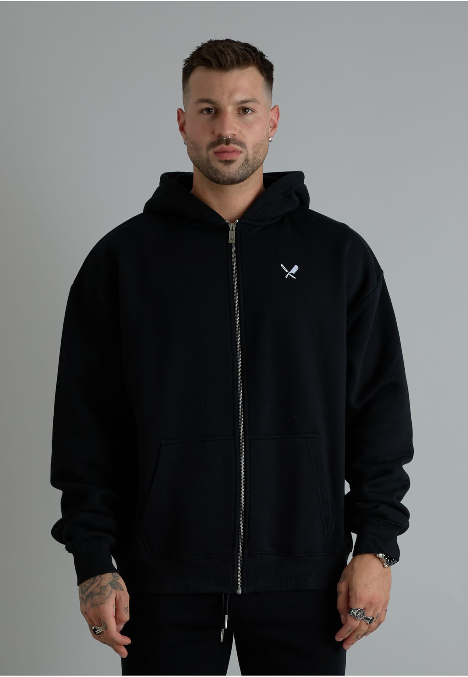 Distorted People Classic Zip Hoodie