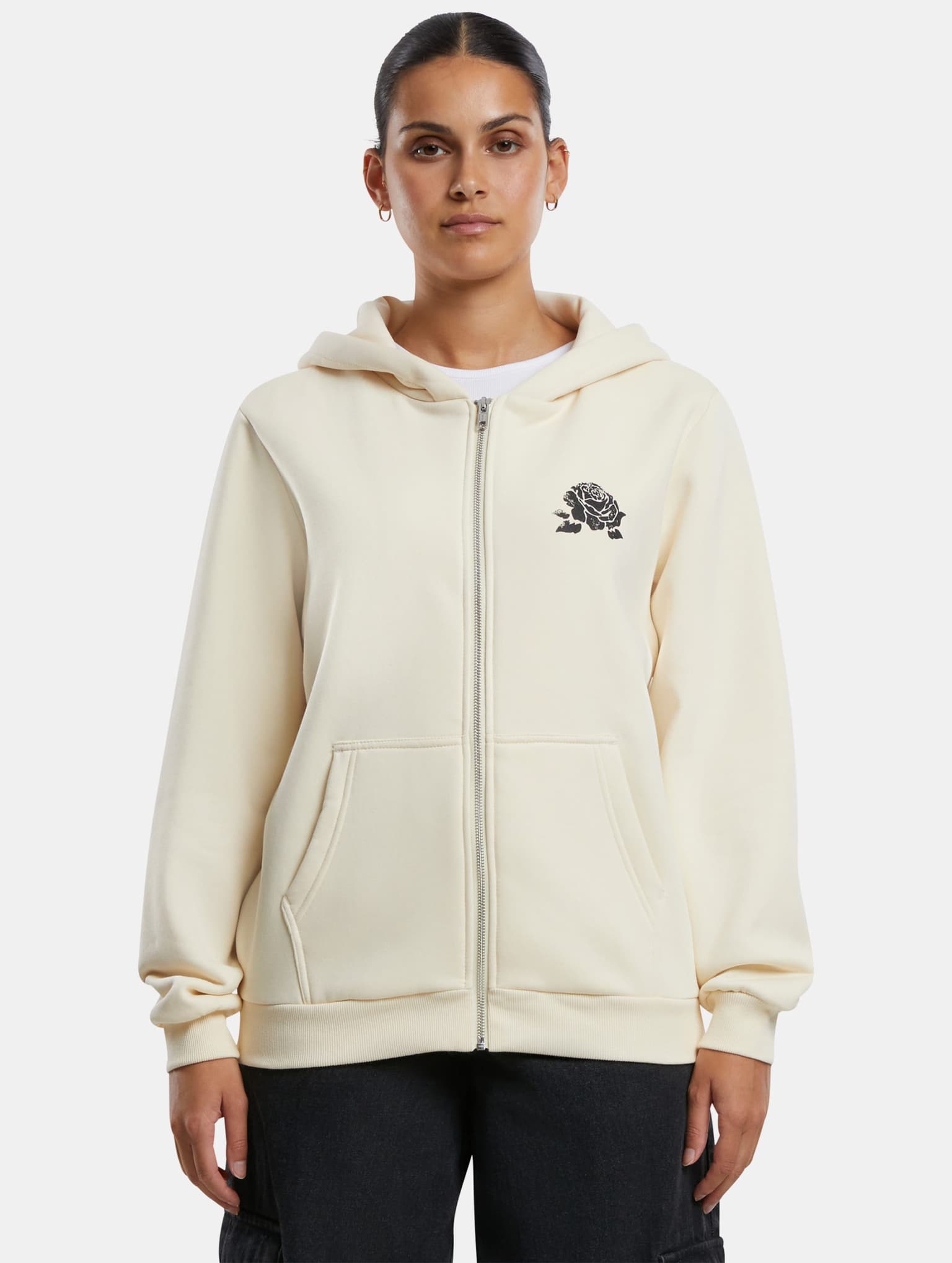 Miss Tee Romantic Dreamers Ladies Fluffy Zip Hoody – Bild 3