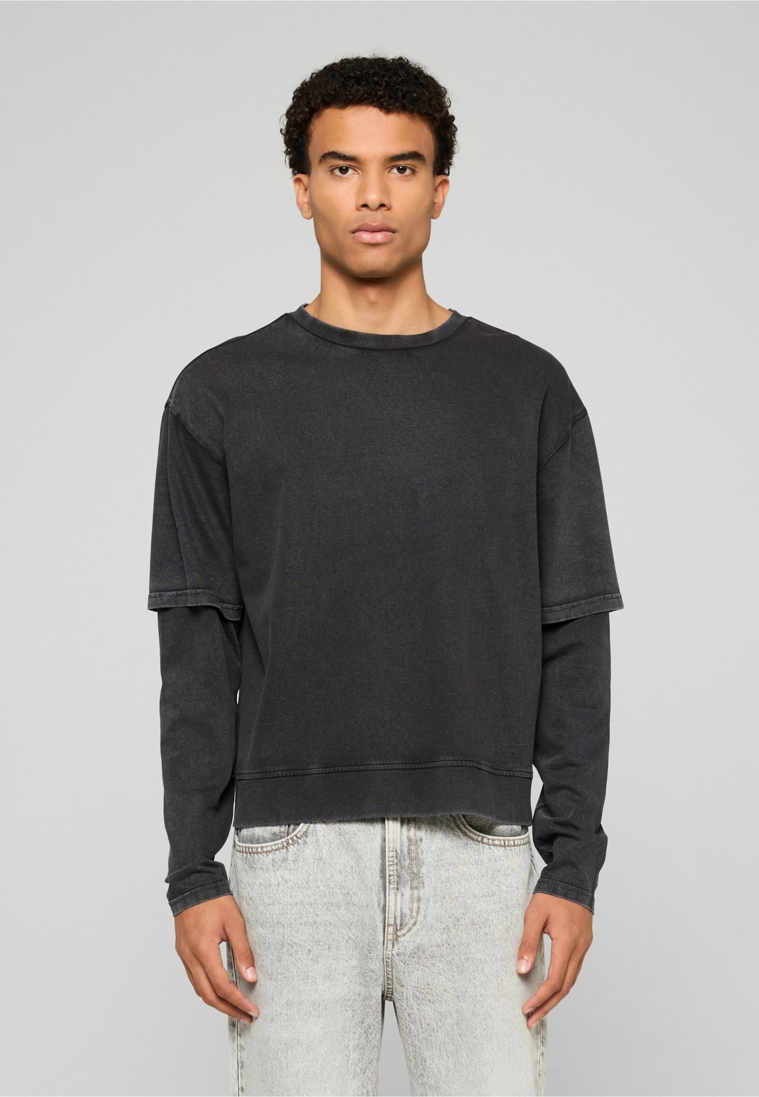 Urban Classics Washed Double Layered Longsleeve