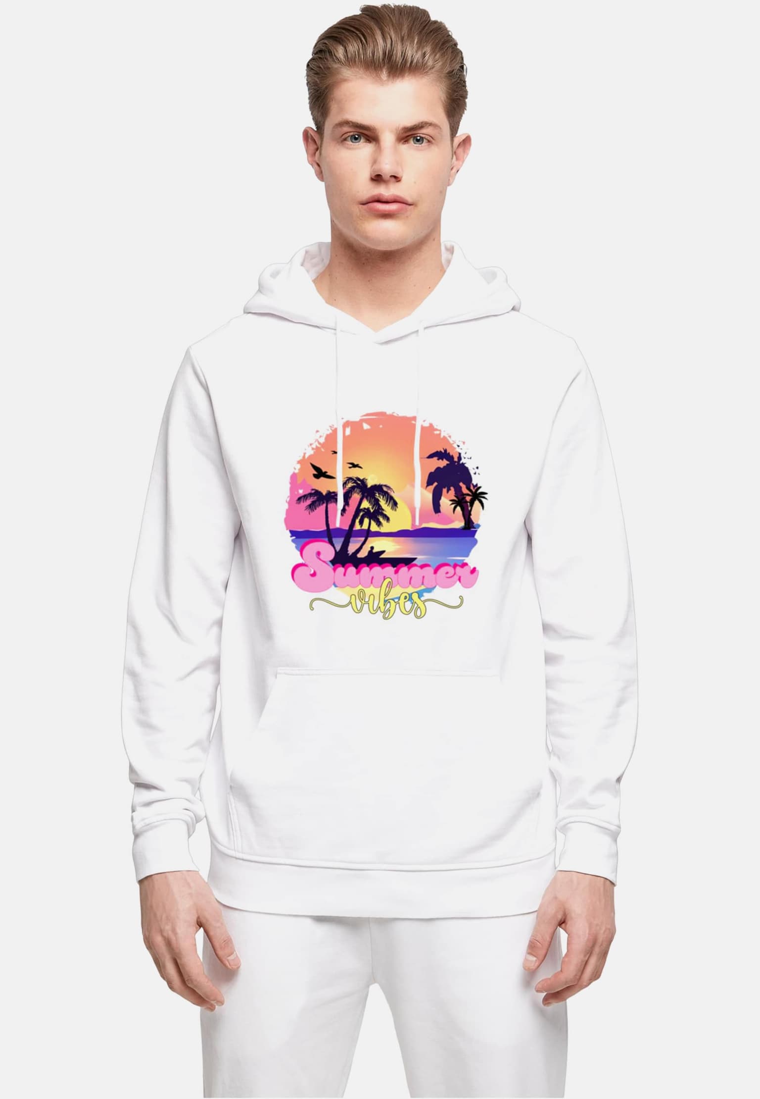 Merchcode Summer Vibes Sunset Basic Hoody