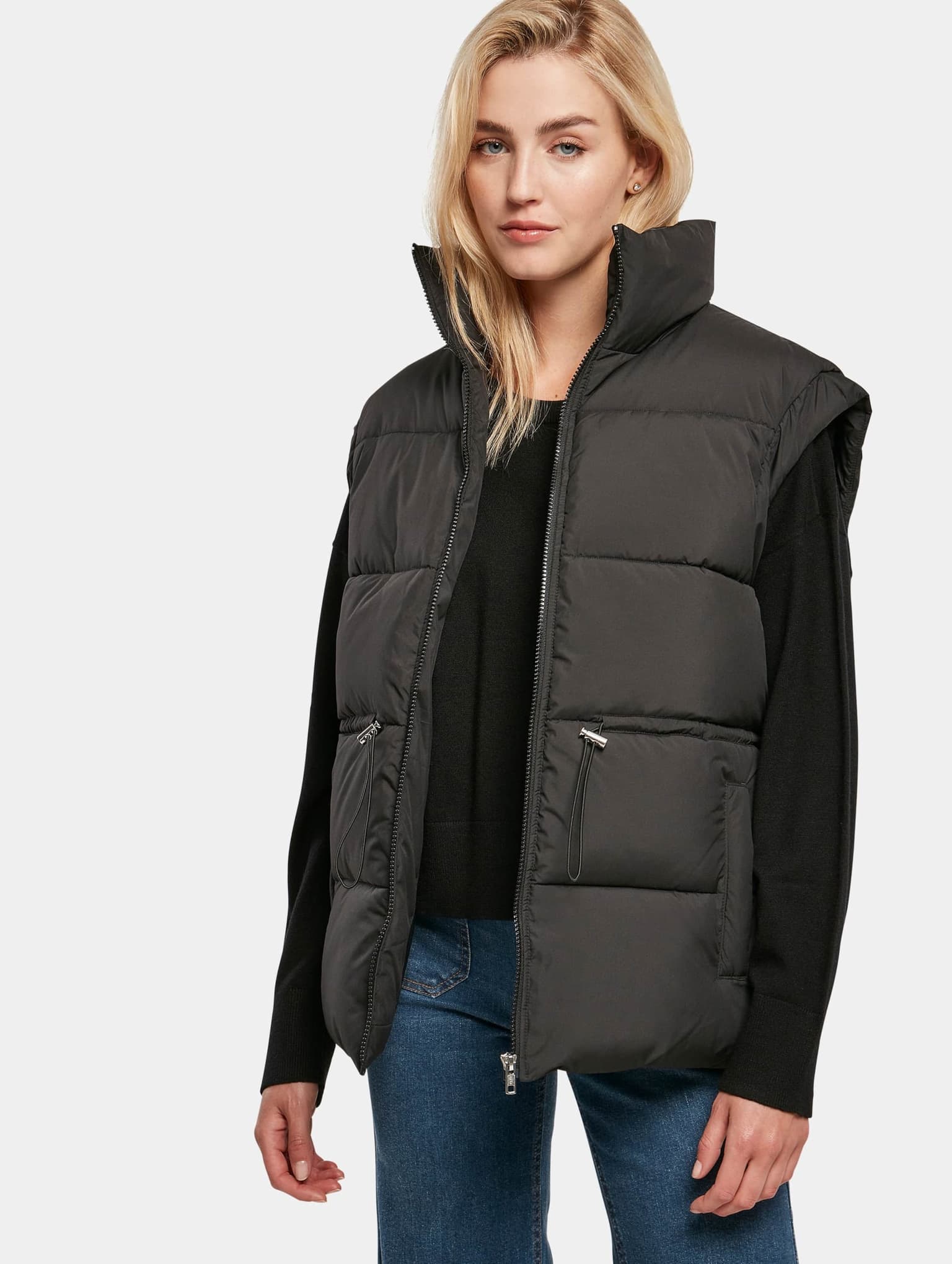 Urban Classics Ladies Waisted Puffer Vest