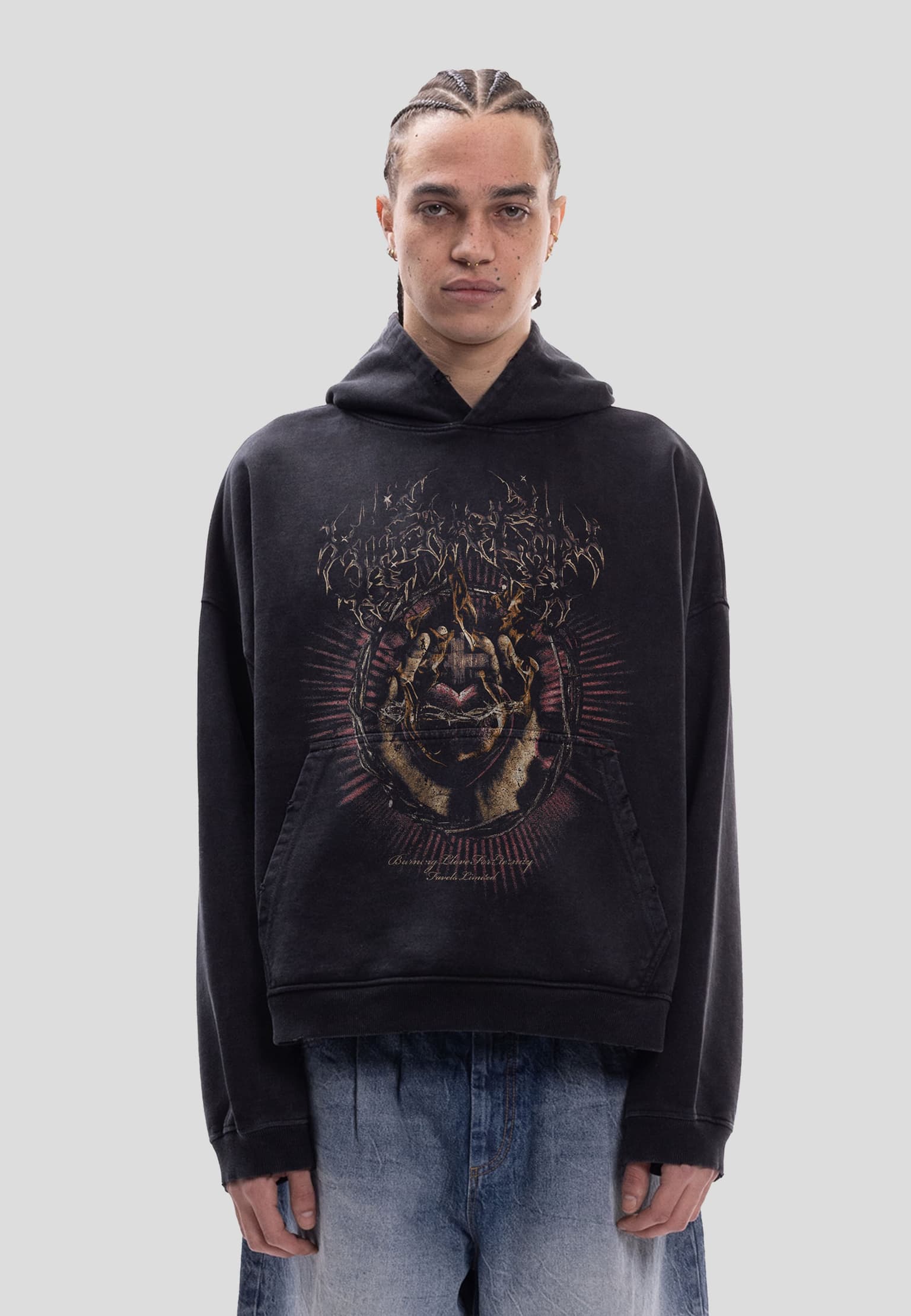 Favela Burning Heart Hoodie