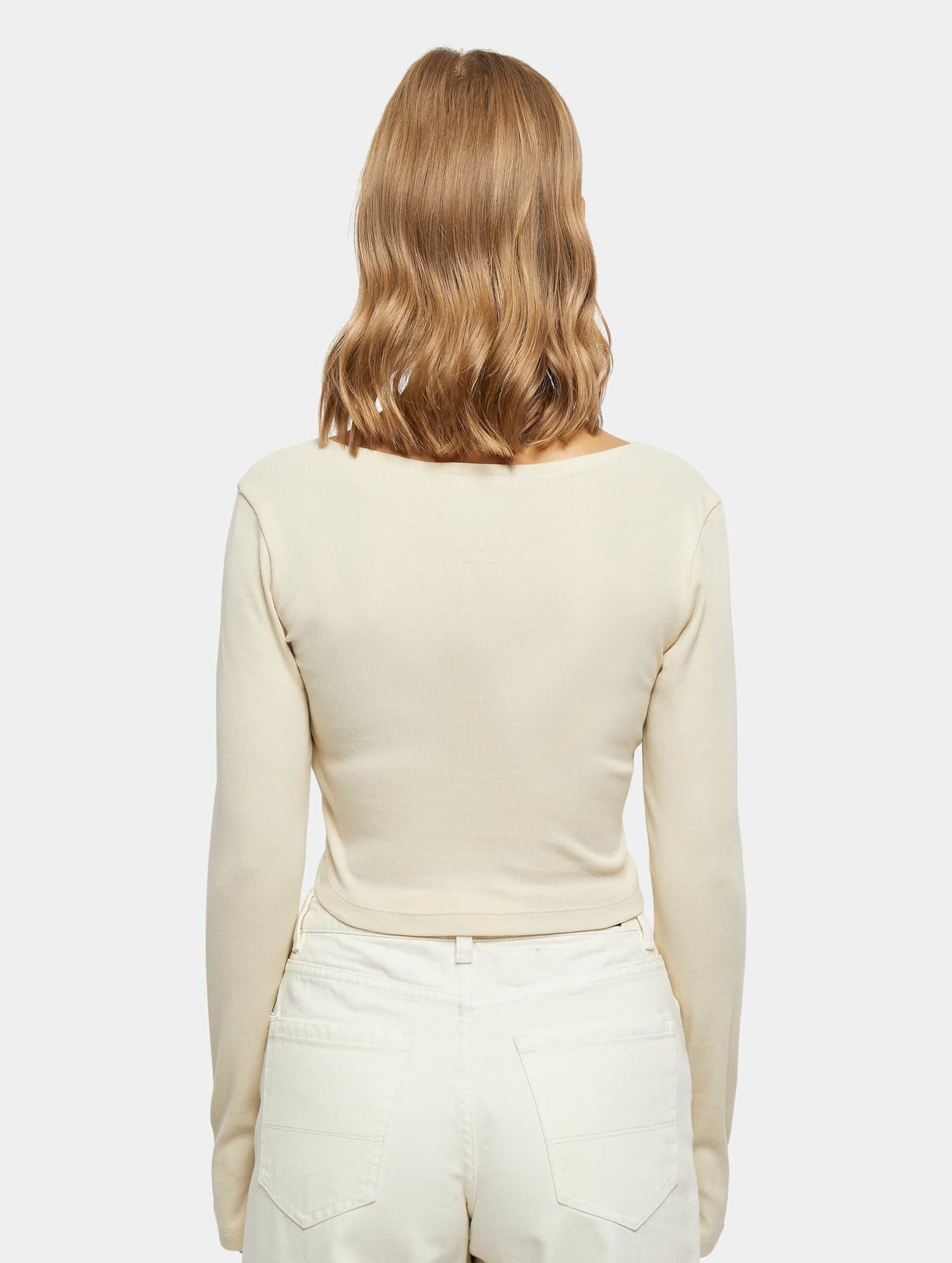 Urban Classics Ladies Short Rib Corsage Longsleeve – Bild 2