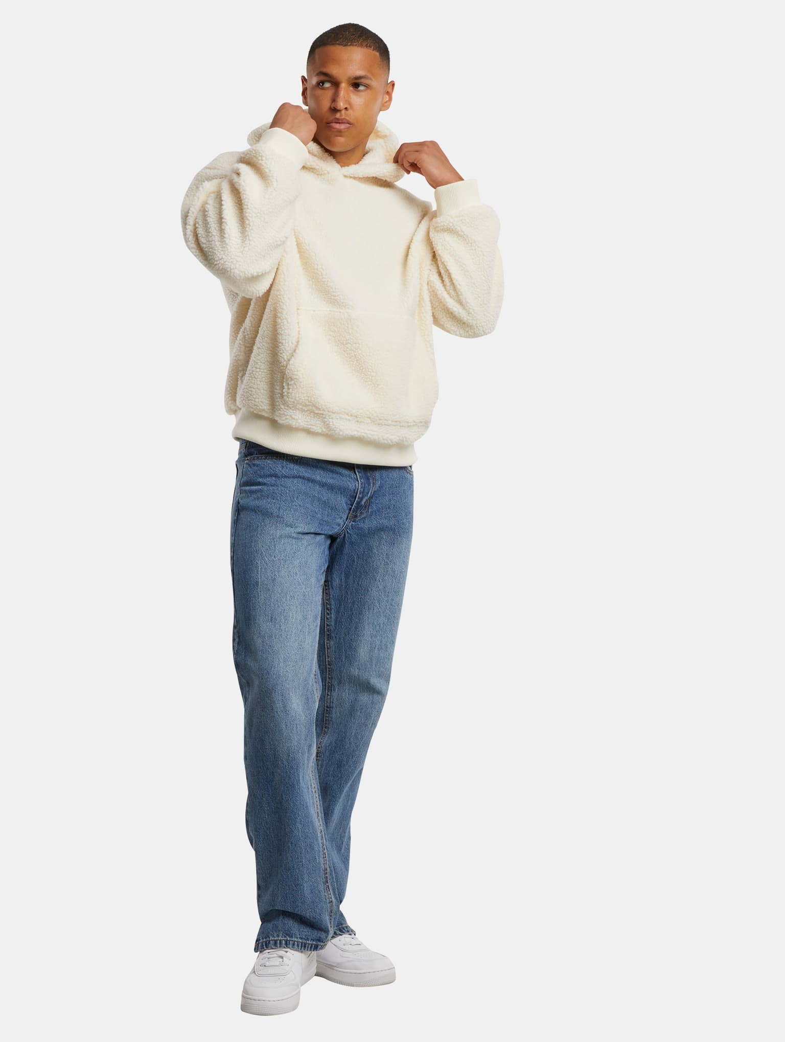 Urban Classics Oversized Teddy Hoody – Bild 4