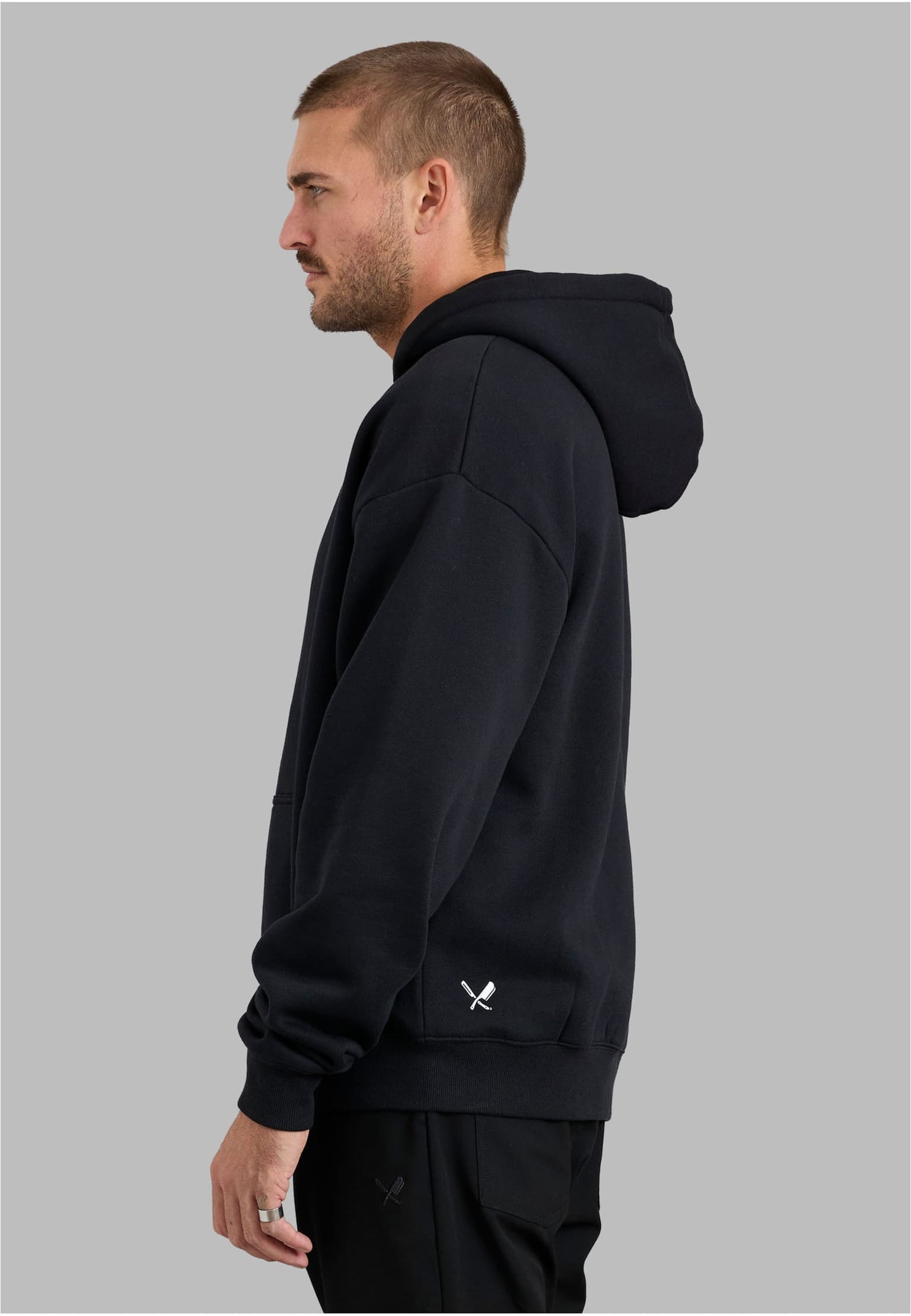 Distorted People Classic Oversized Zip Jacket – Bild 2